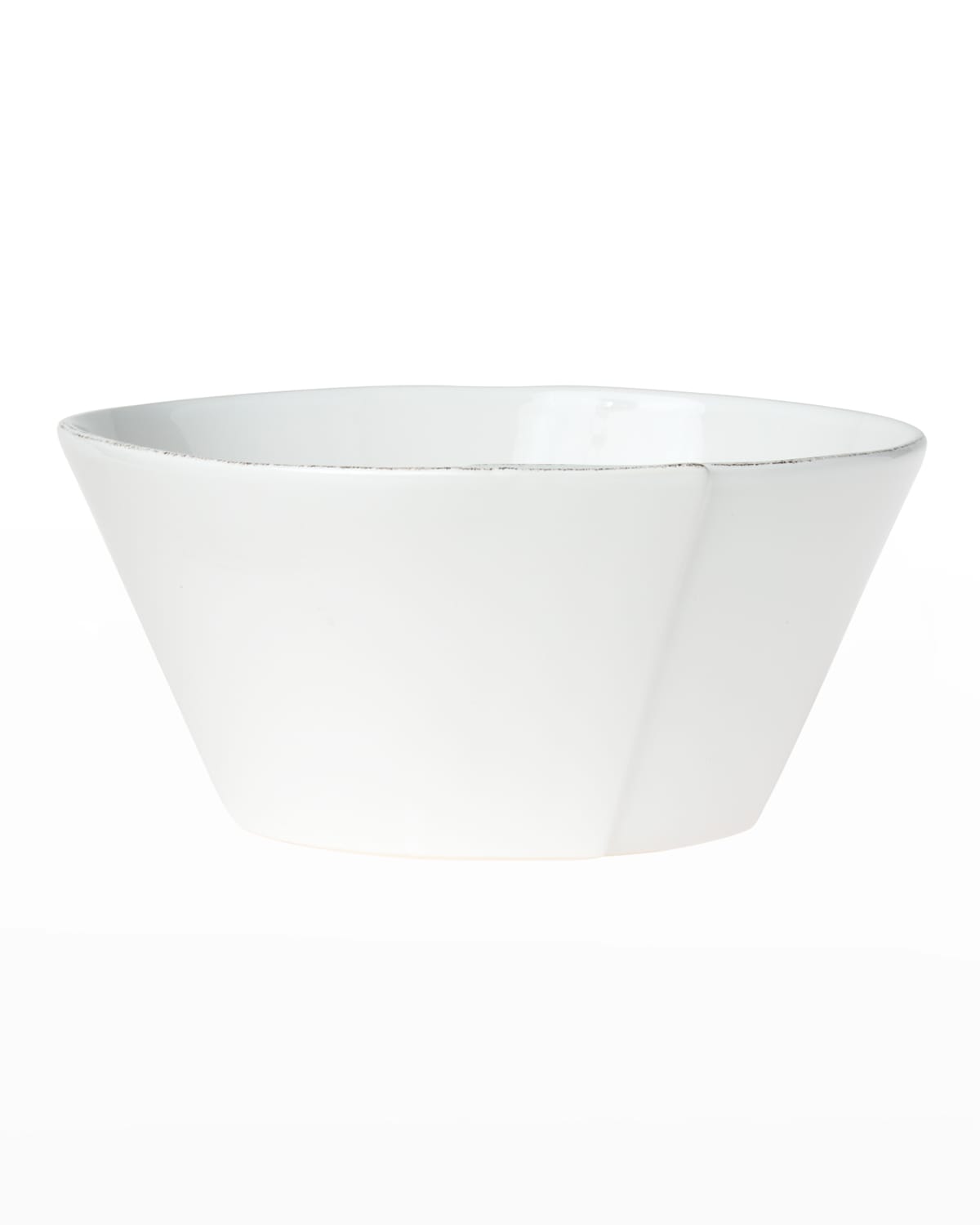 Image Vietri Lastra Large Stacking Serving Bowl, White