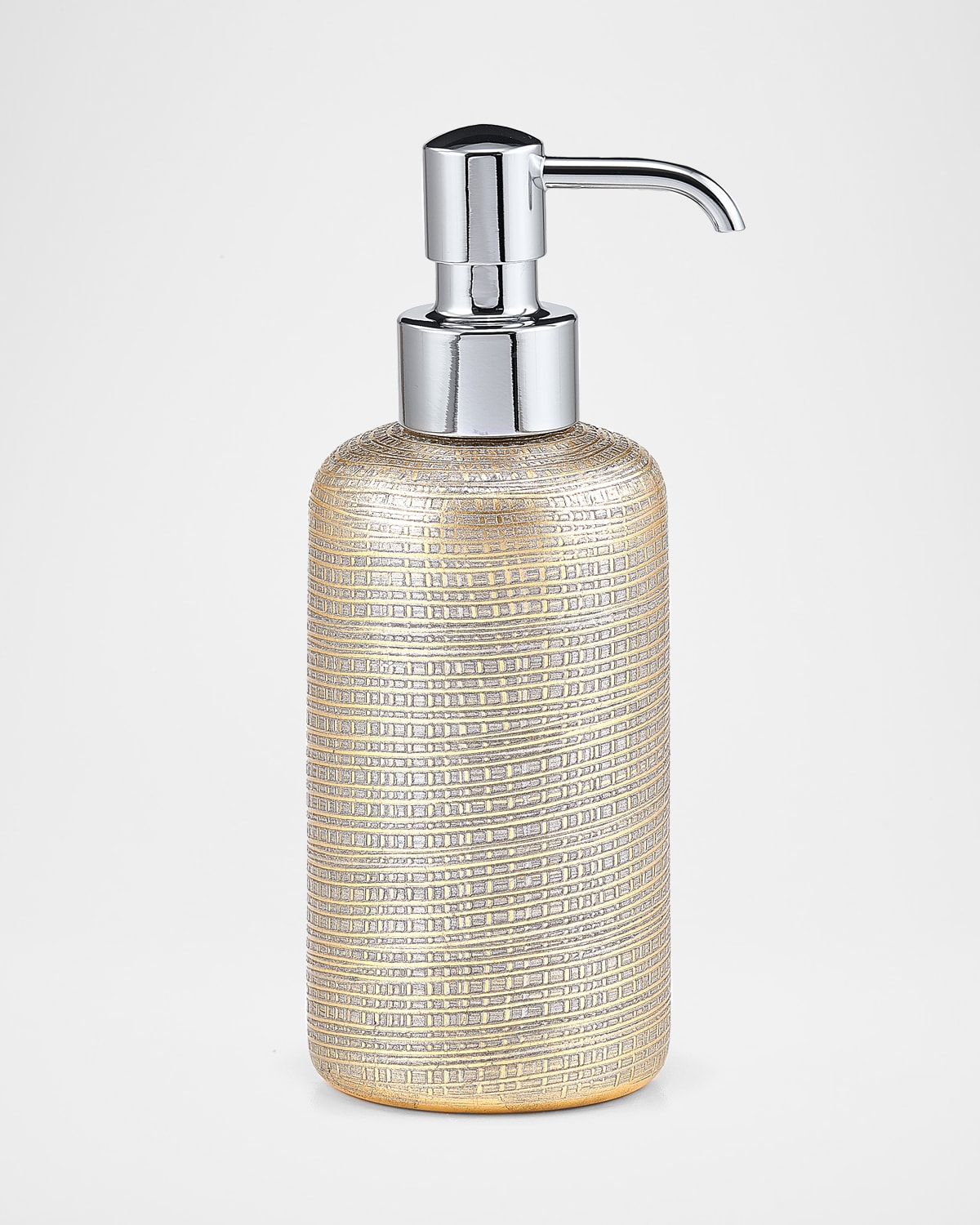 Image Labrazel Woven Metallic Pump Dispenser with Nickel Polished Top