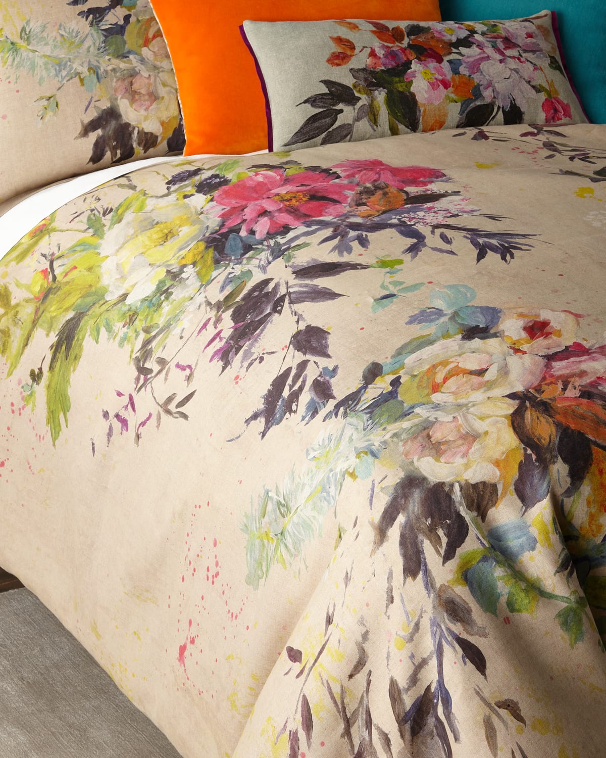 Image Designers Guild Aubriet Fuchsia Duvet, Queen