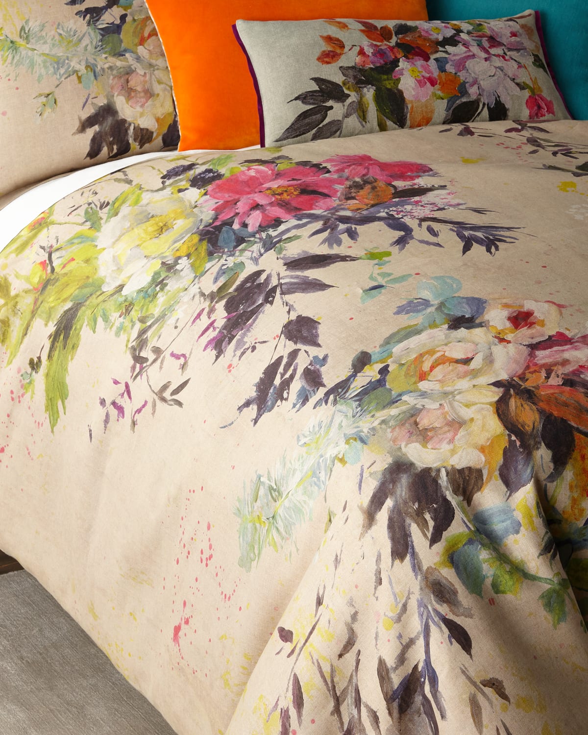 Image Designers Guild Aubriet Fuchsia Duvet, King