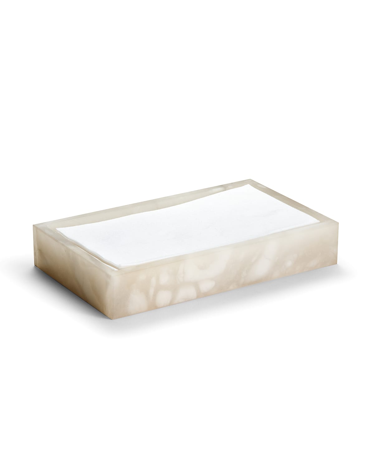 Image Labrazel Alisa Alabaster Towel Tray, Cream