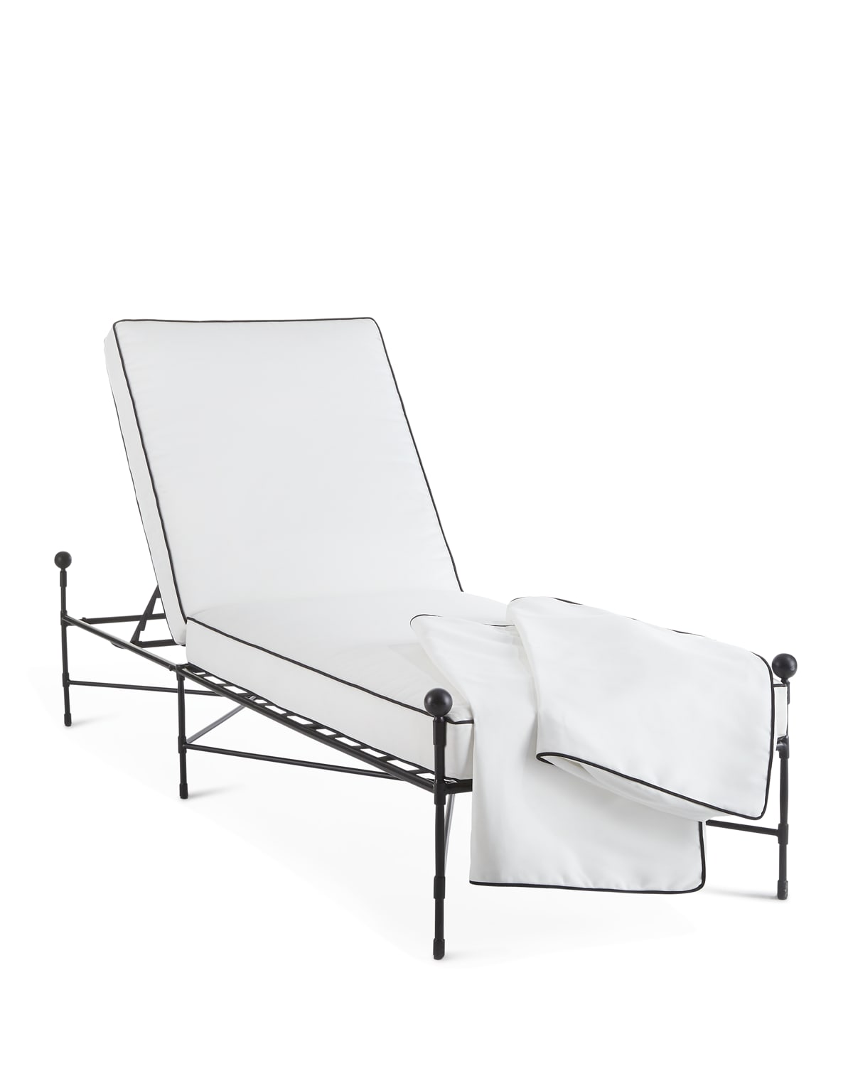 Image Neiman Marcus Avery Neoclassical Chaise Replacement Cover