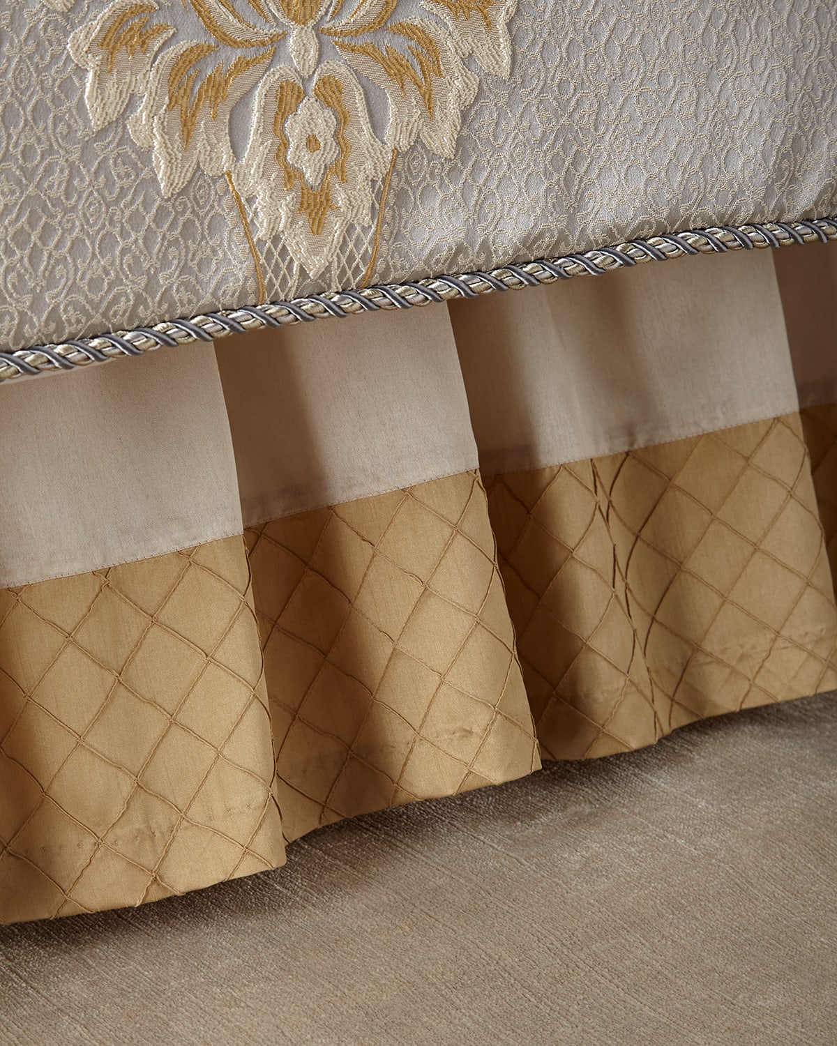 Image Austin Horn Collection Valencia Banded Dust Skirt, King