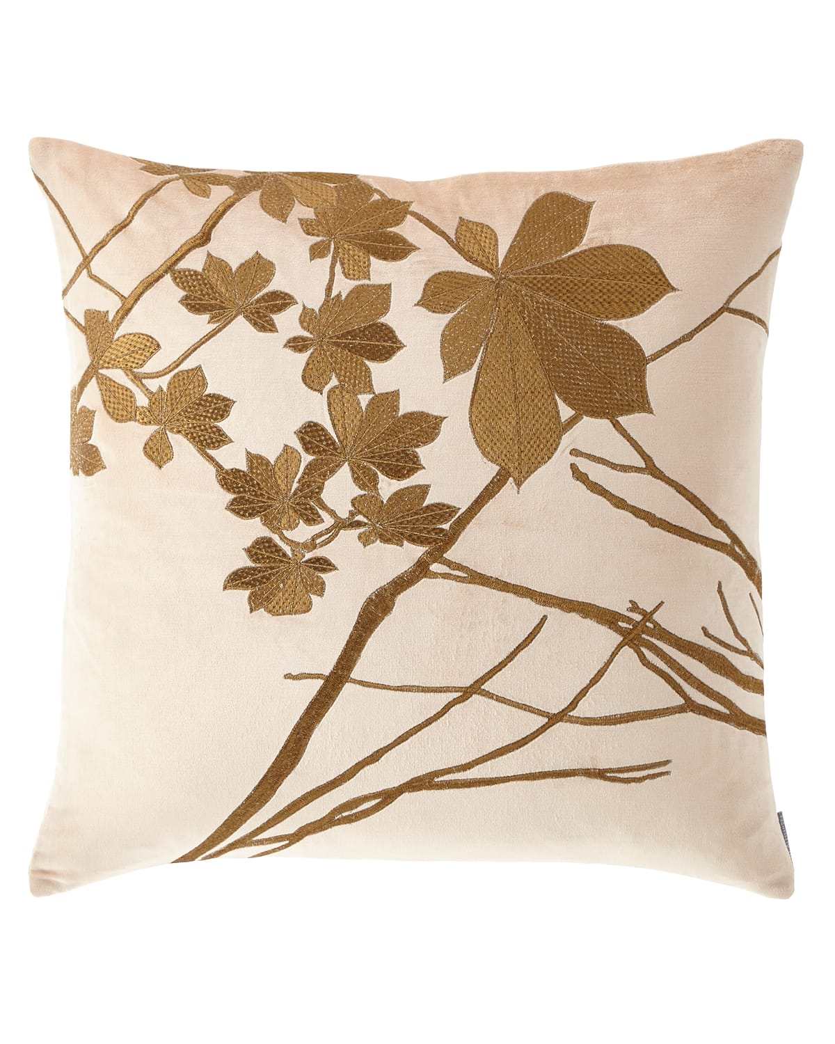 Image Lili Alessandra Leaf Decorative Velvet Pillow