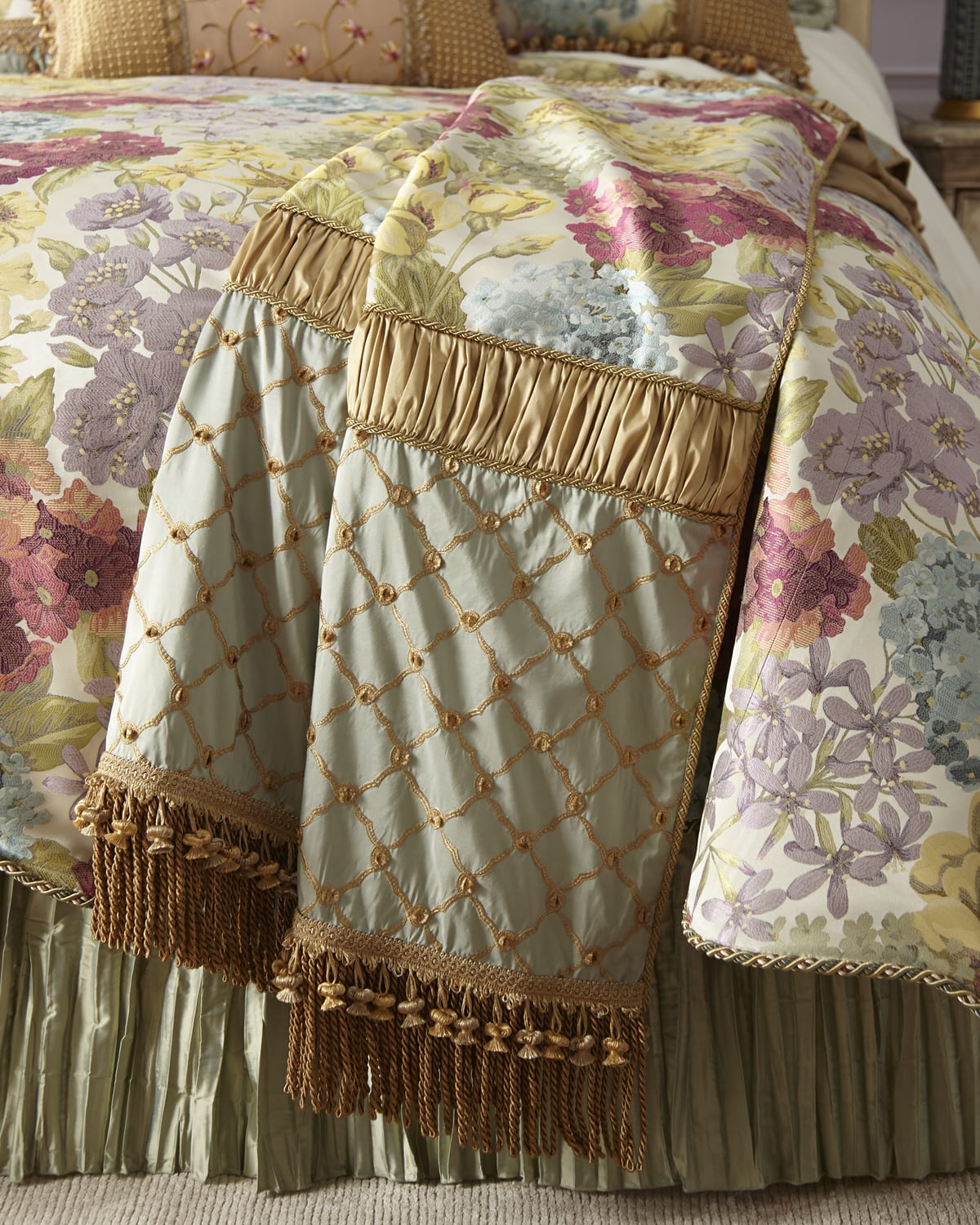 Image Sweet Dreams Giverny Piece Throw with Bullion Fringe