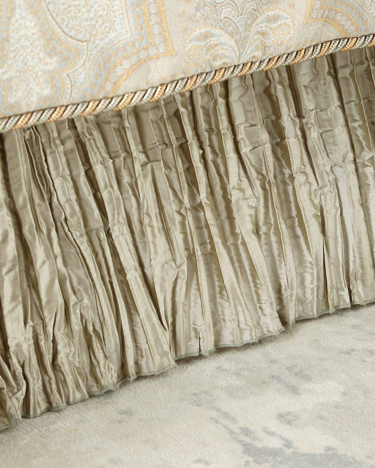 Image Austin Horn Collection Laurel Queen Pleated Silk Dust Skirt
