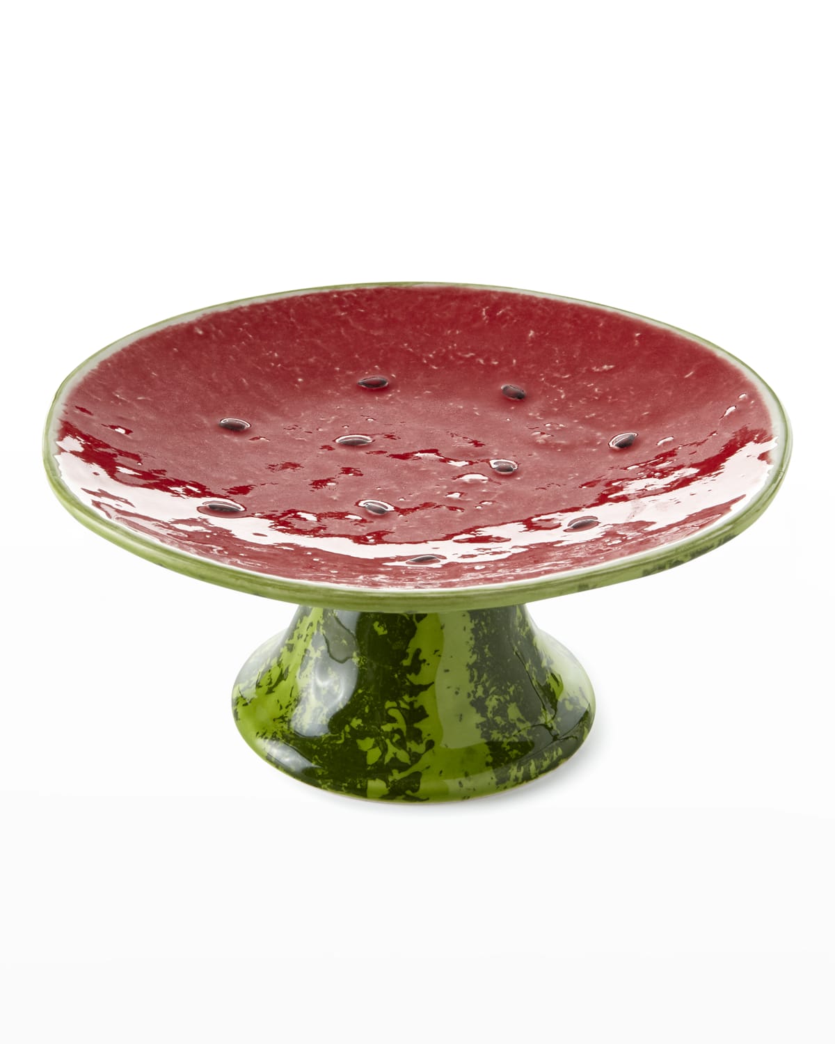 Image Bordallo Pinheiro Watermelon Cake Stand, 8"Dia.