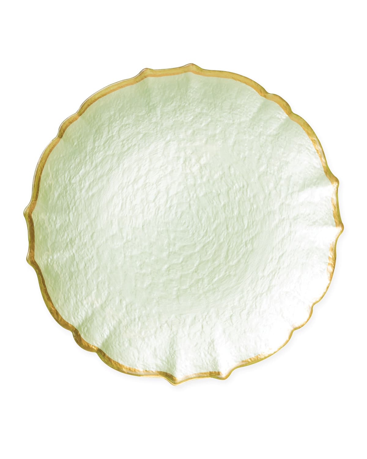 Image Vietri Baroque Glass Pistachio Service Plate/Charger