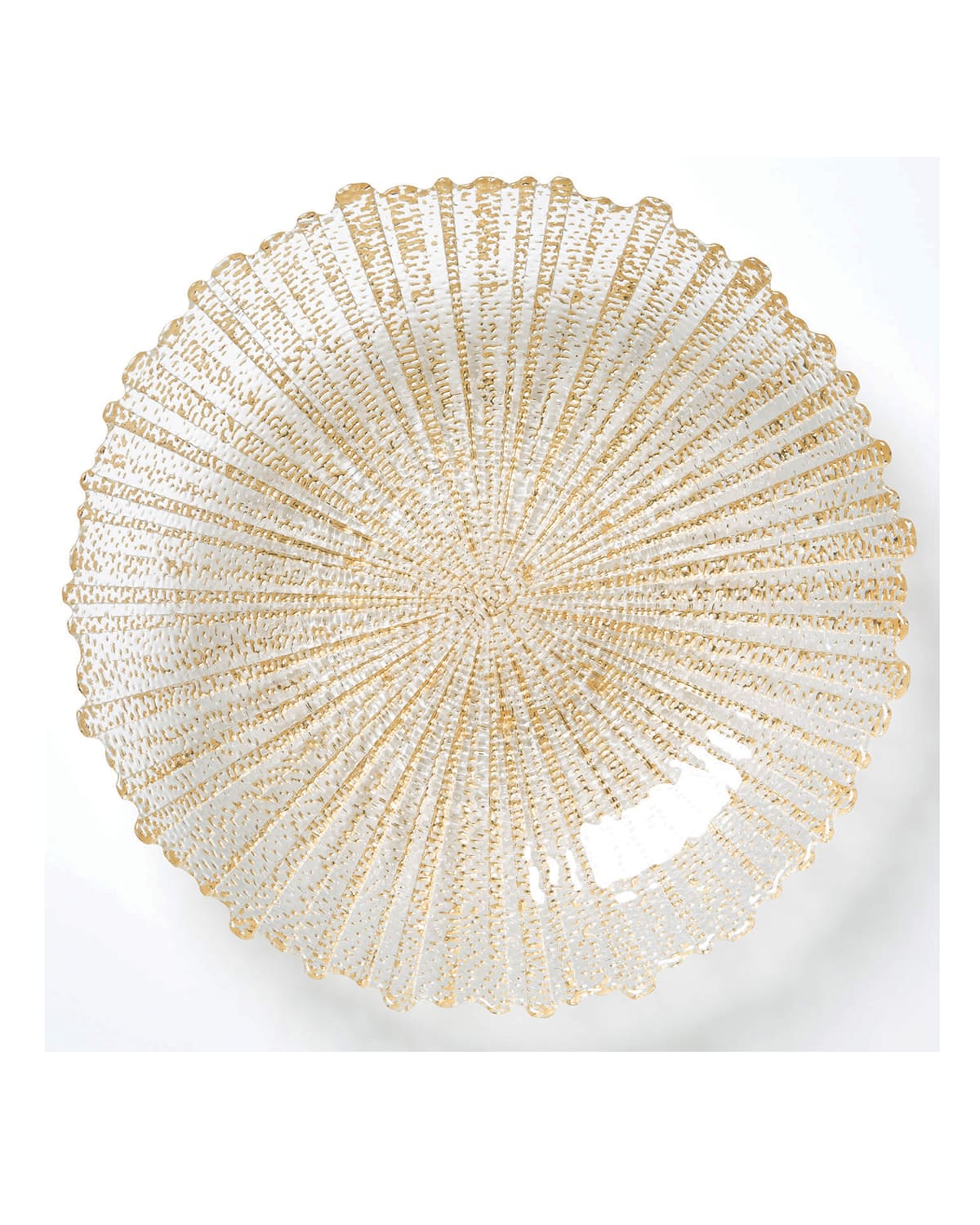 Image Vietri Rufolo Glass Large Serving Bowl, Gold