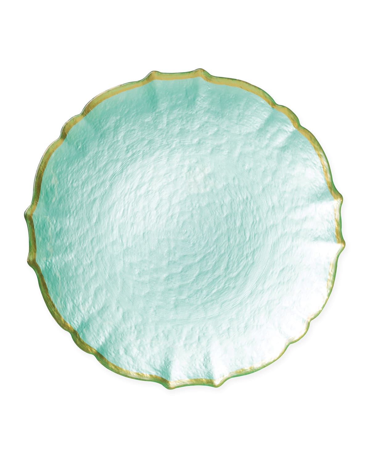 Image Vietri Baroque Glass Aqua Service Plate/Charger
