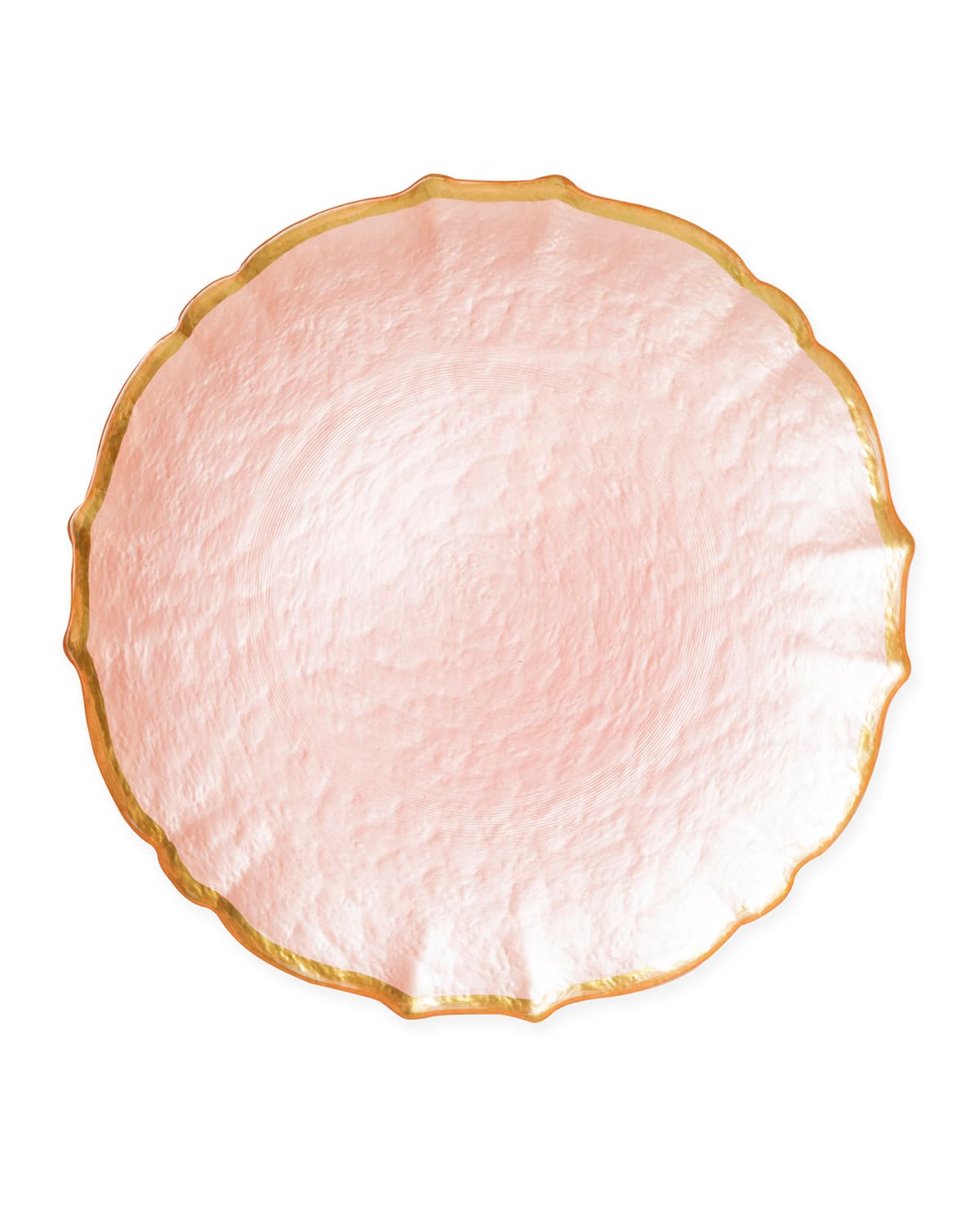 Image Vietri Baroque Glass Pink Service Plate/Charger