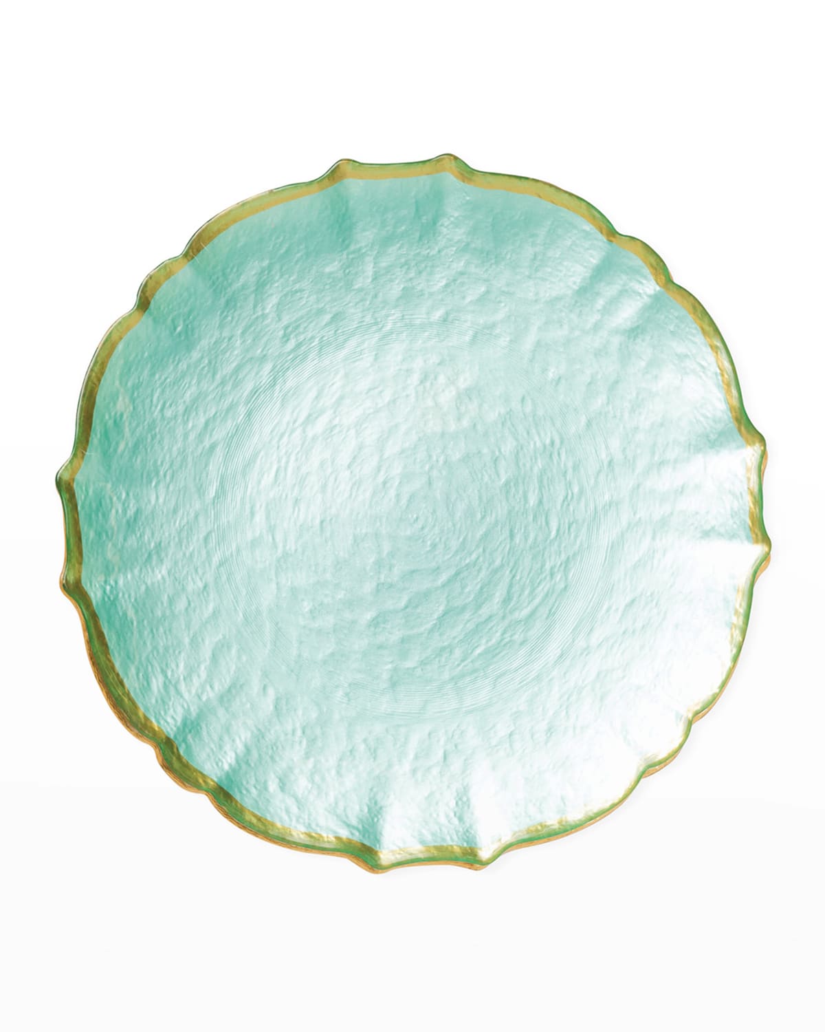 Image Vietri Pastel Glass Salad Plate, Aqua