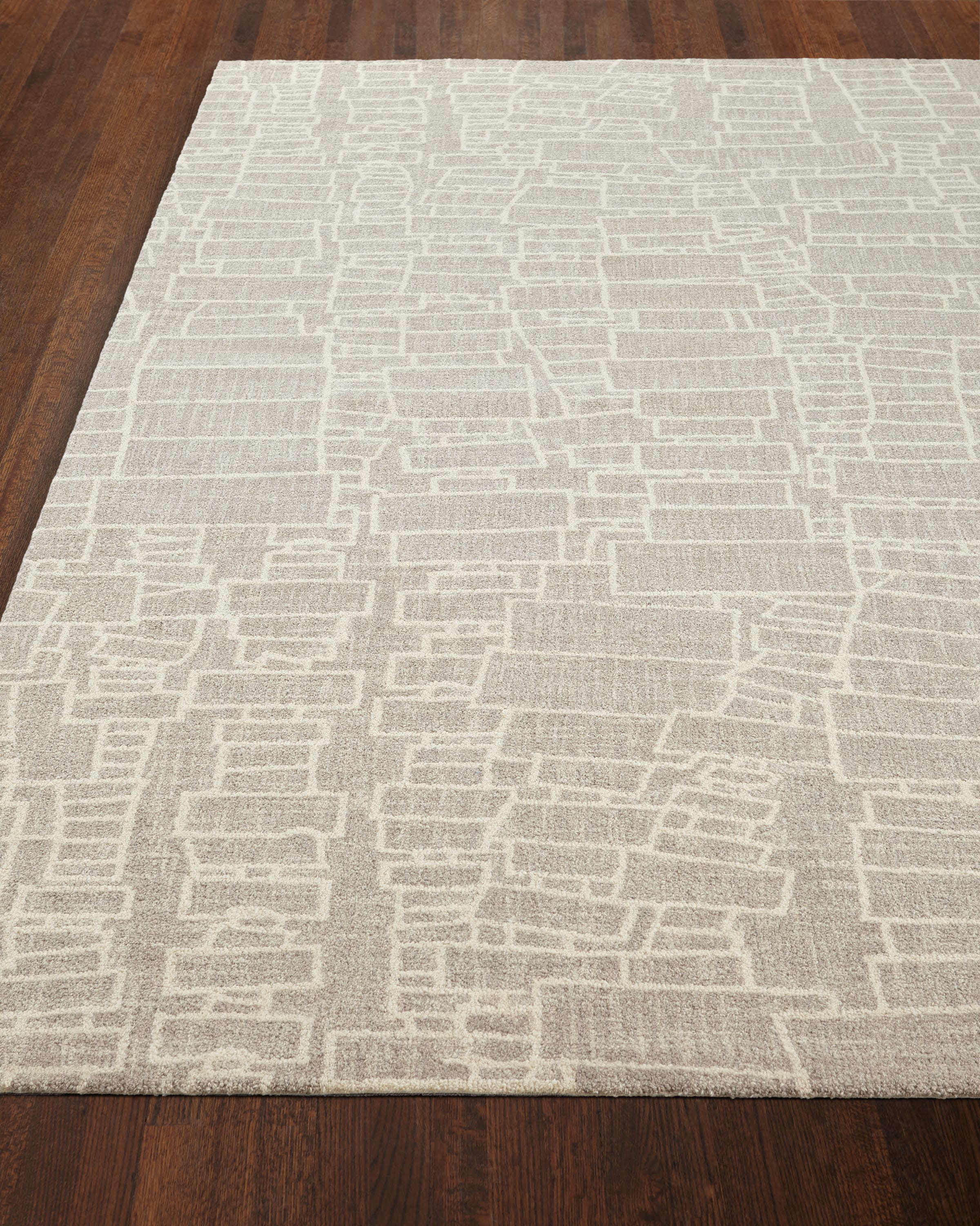 Dash & Albert Rug Company Shel MicroHooked Rug, 2.5' x 8' and Matching