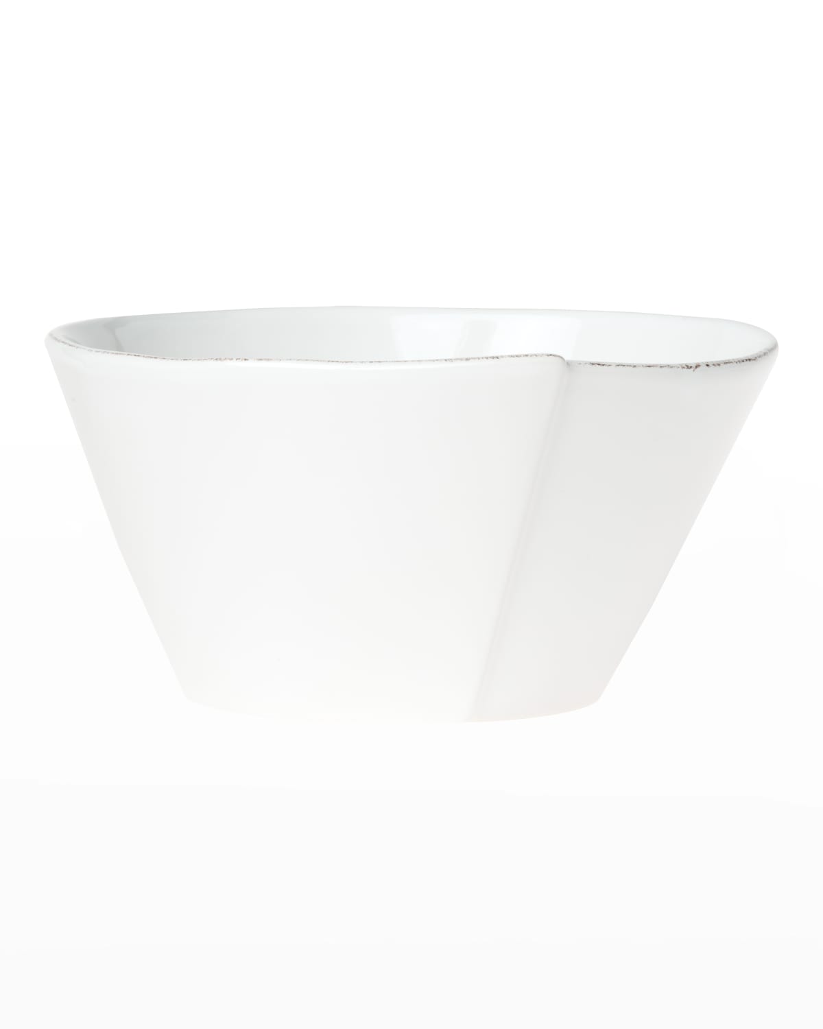 Image Vietri Lastra Medium Stacking Serving Bowl, White