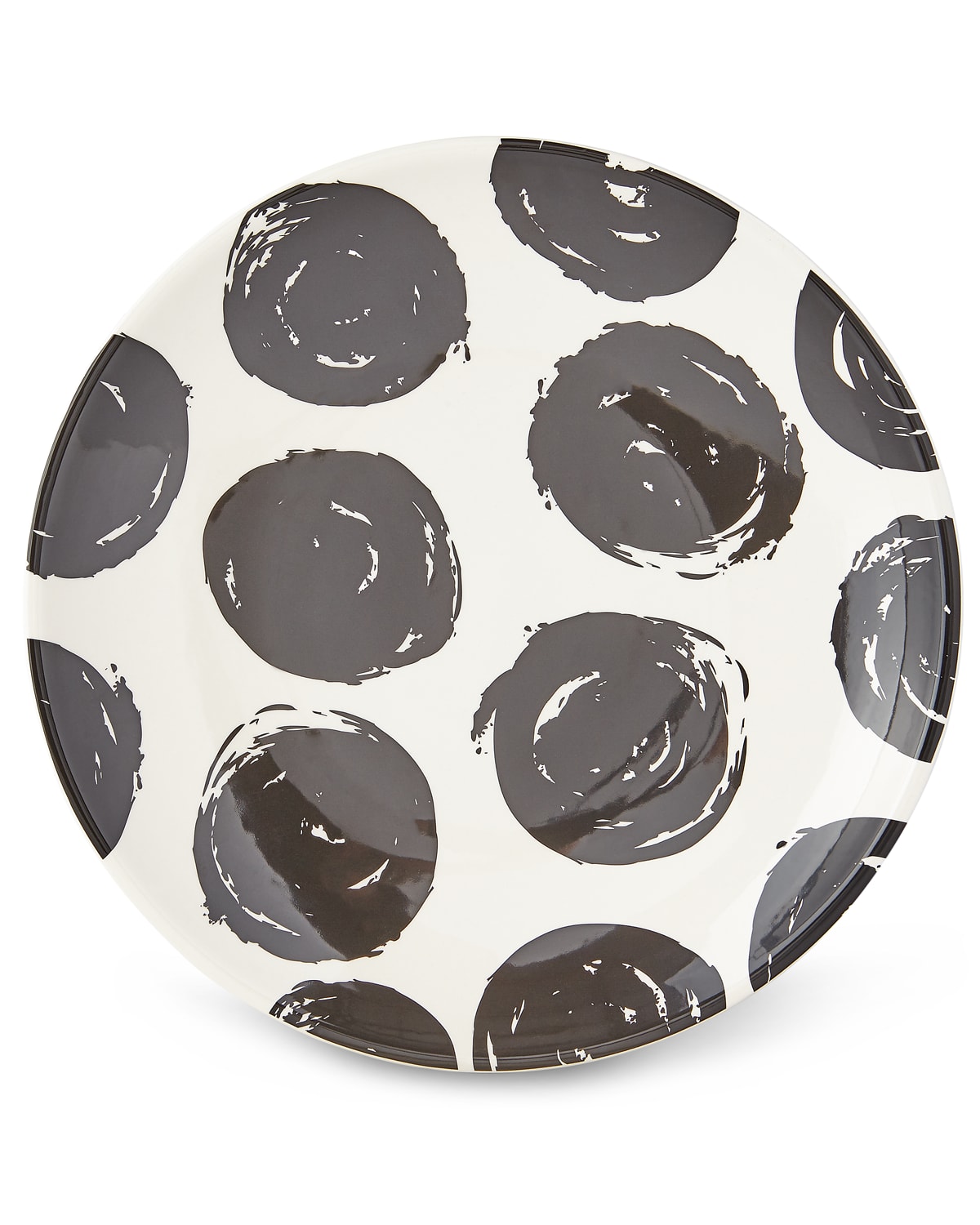 Image Coton Colors Brushed Dot Scoop Dinner Plates, Set of 4