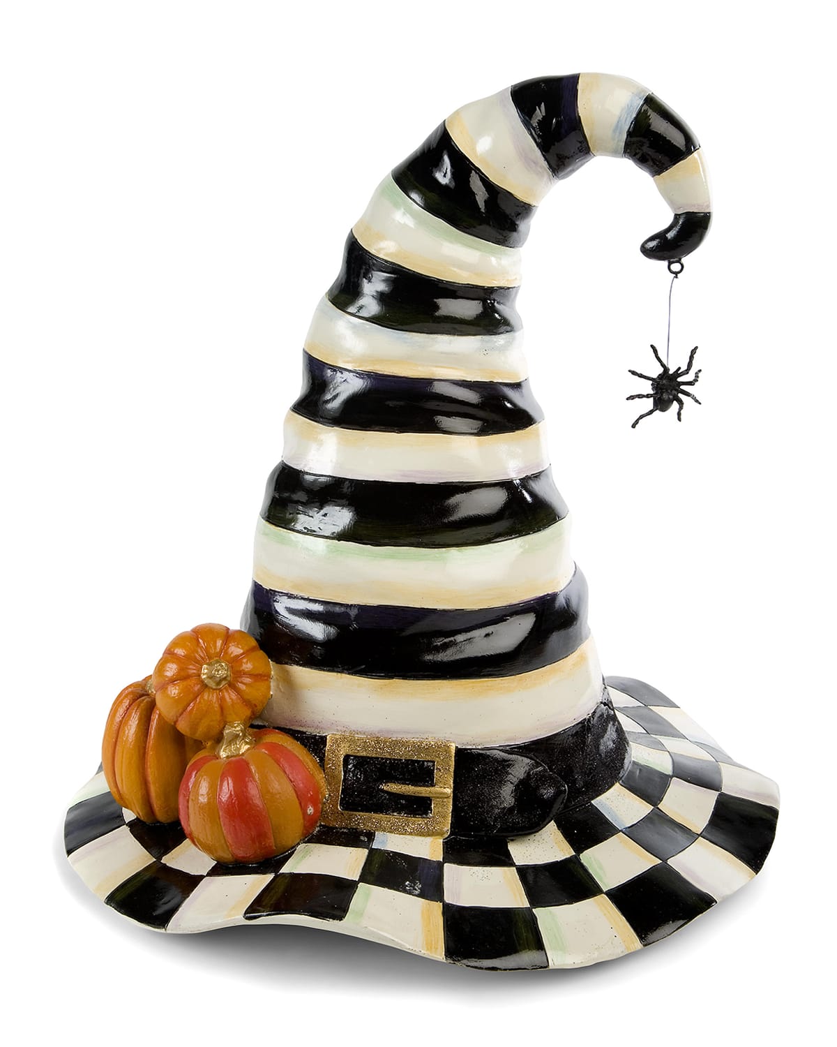 Image MacKenzie-Childs Courtly Check Stripe Witch's Hat