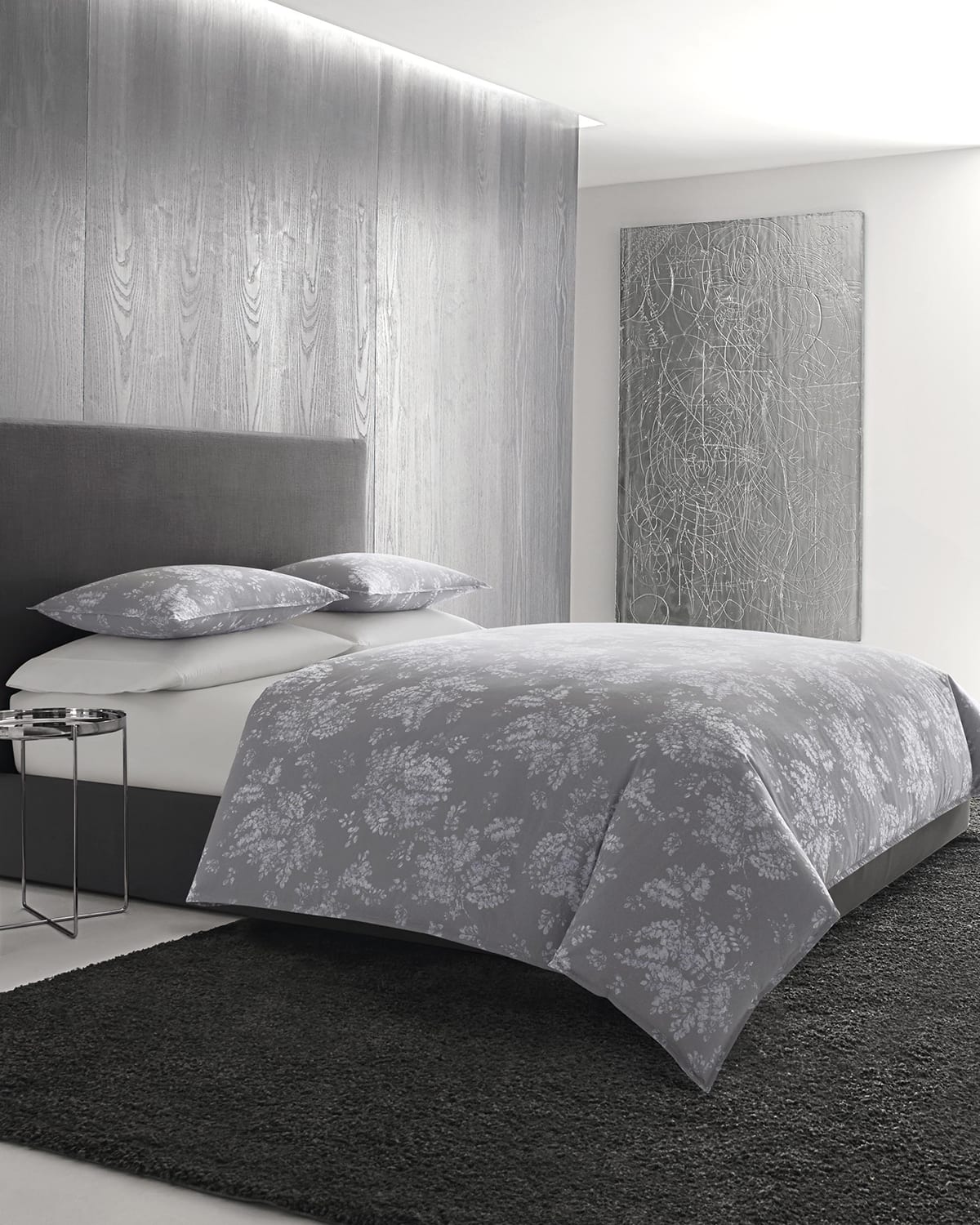 Vera Wang Transparent Leaves Queen Duvet Set and Matching Items