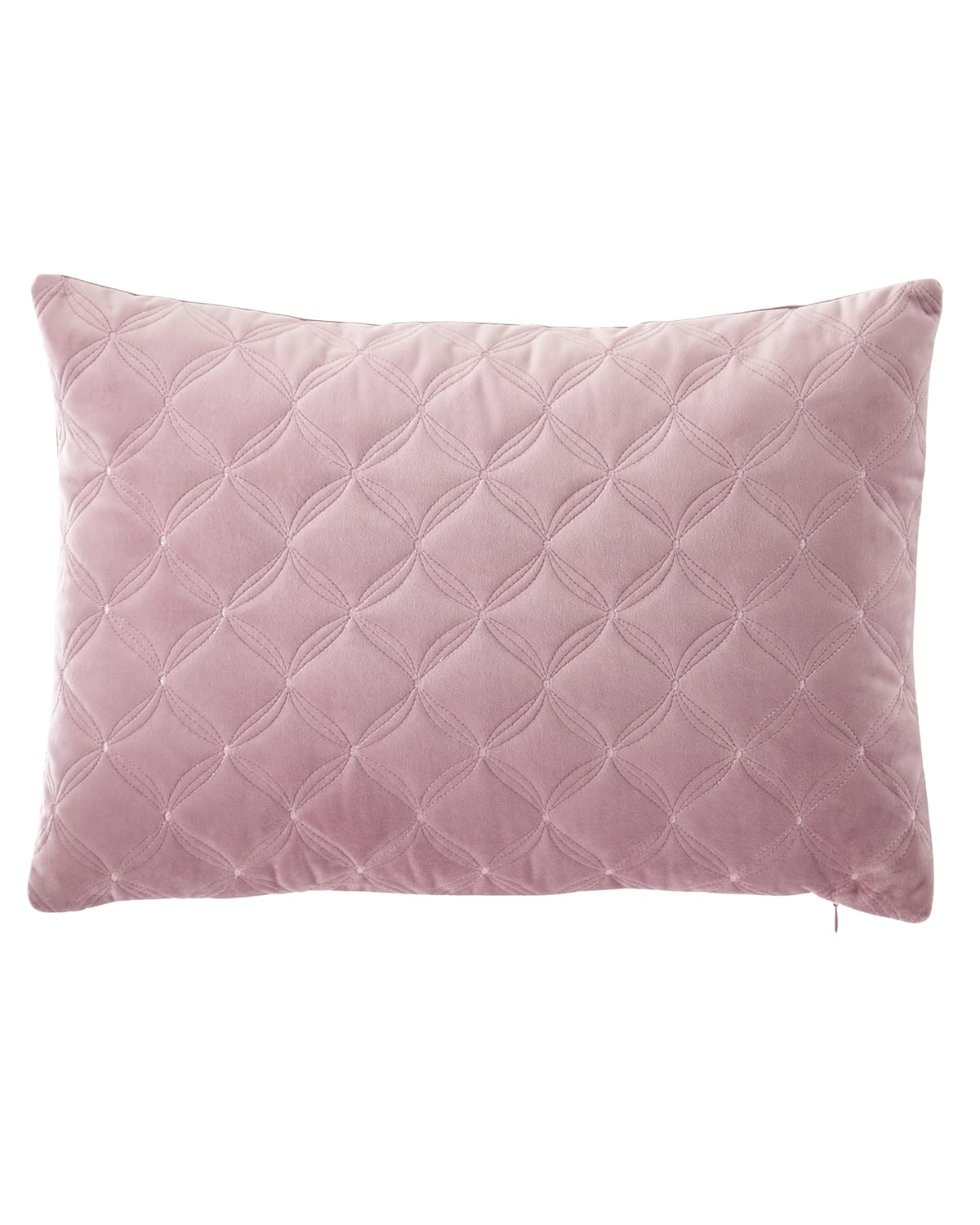 Image Austin Horn Collection Rowen Diamond Velvet Boudoir Pillow, 14" x 20"