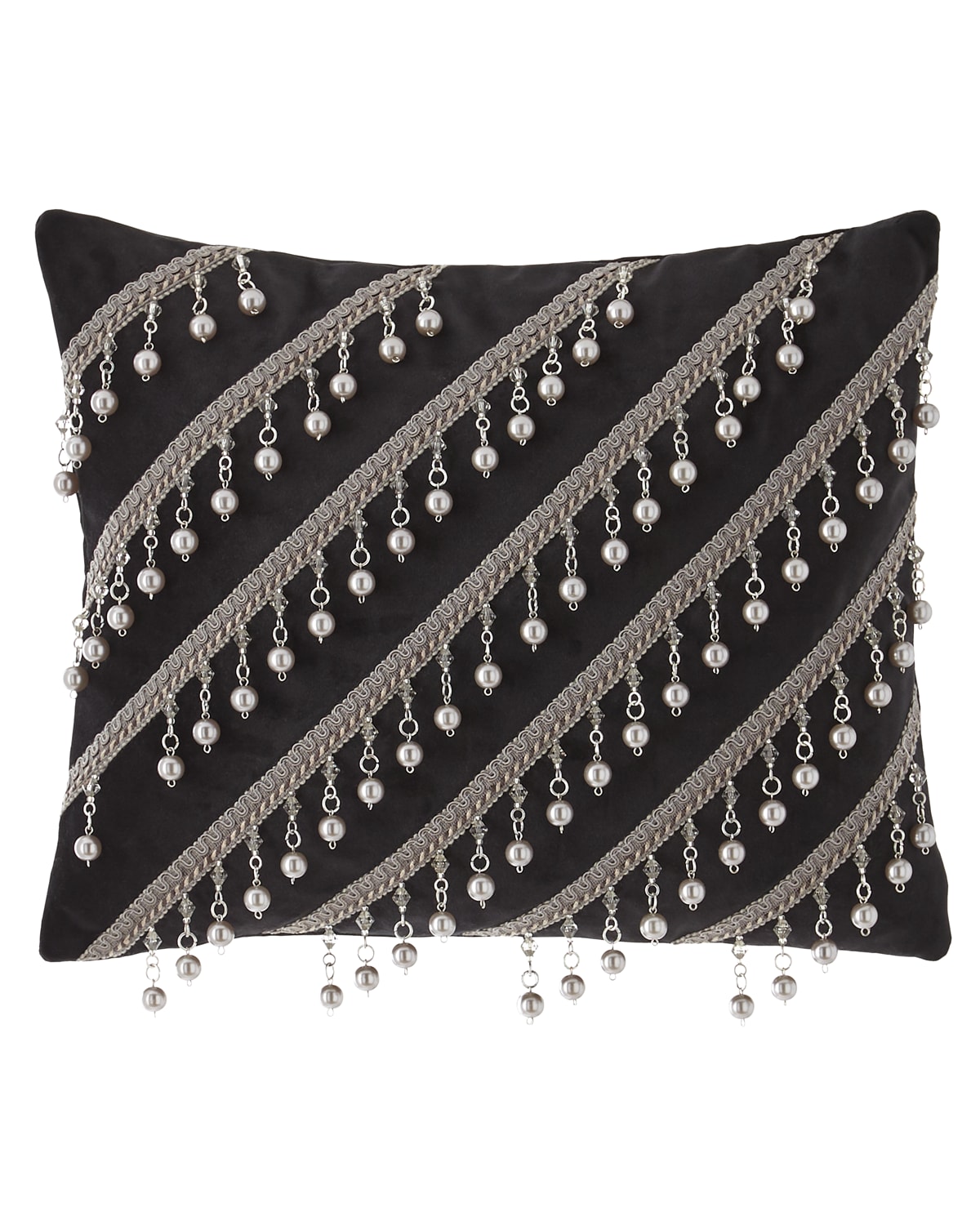Image Sweet Dreams Bianca Pillow with Pearly Bead Trim
