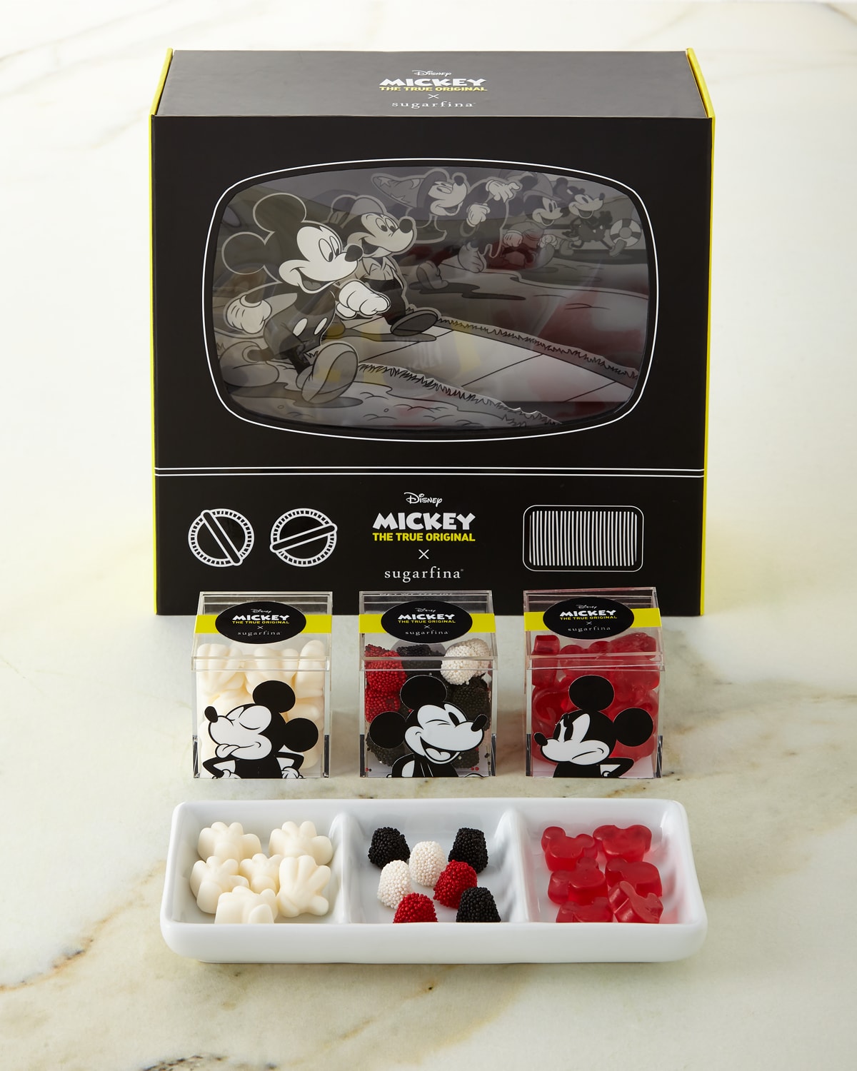 Image Sugarfina Disney Mickey Mouse Collector 3-Piece Candy Bento Box