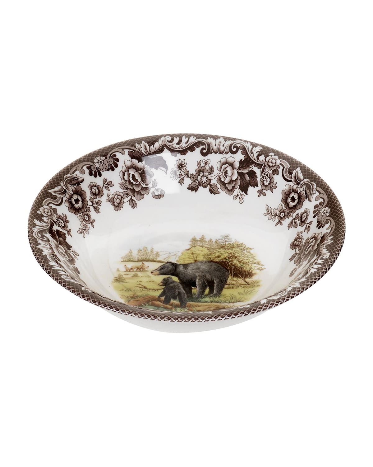 Image Spode Woodland American Wildlife Black Bear Ascot Cereal Bowl