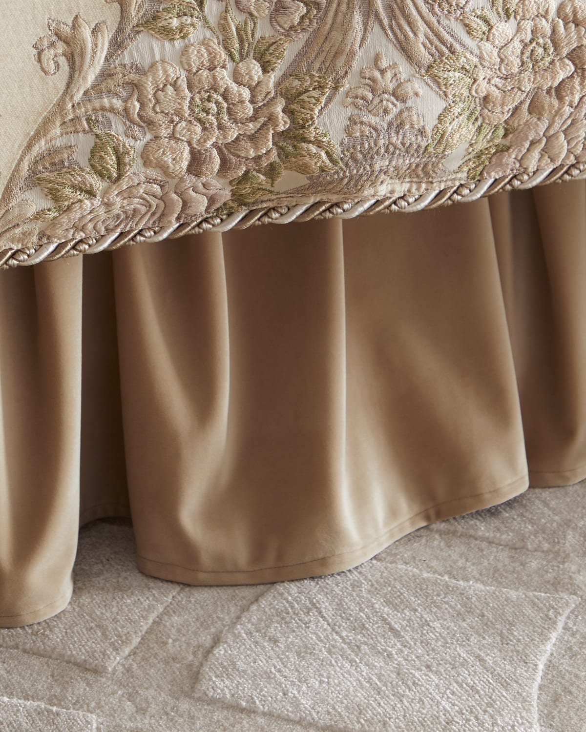 Image Dian Austin Couture Home Mayorka Adjustable Velvet Dust Skirt