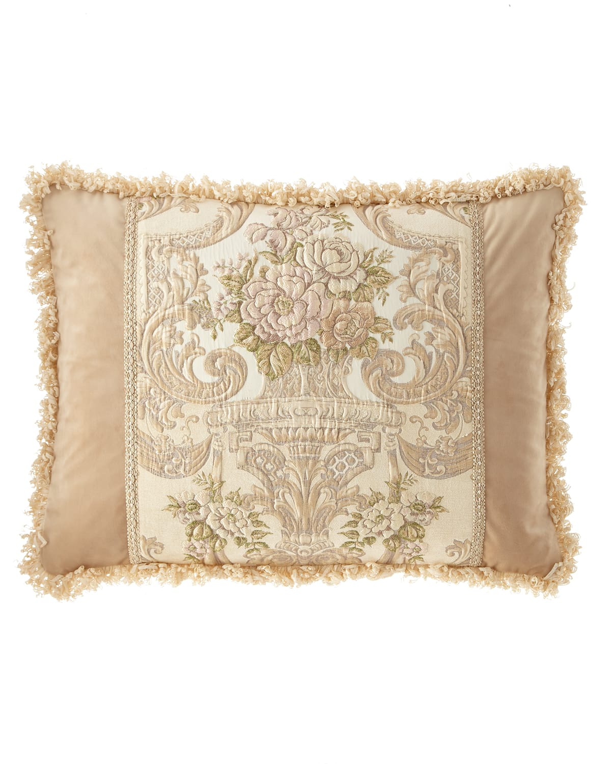 Image Dian Austin Couture Home Mayorka Pieced King Sham with Fringe