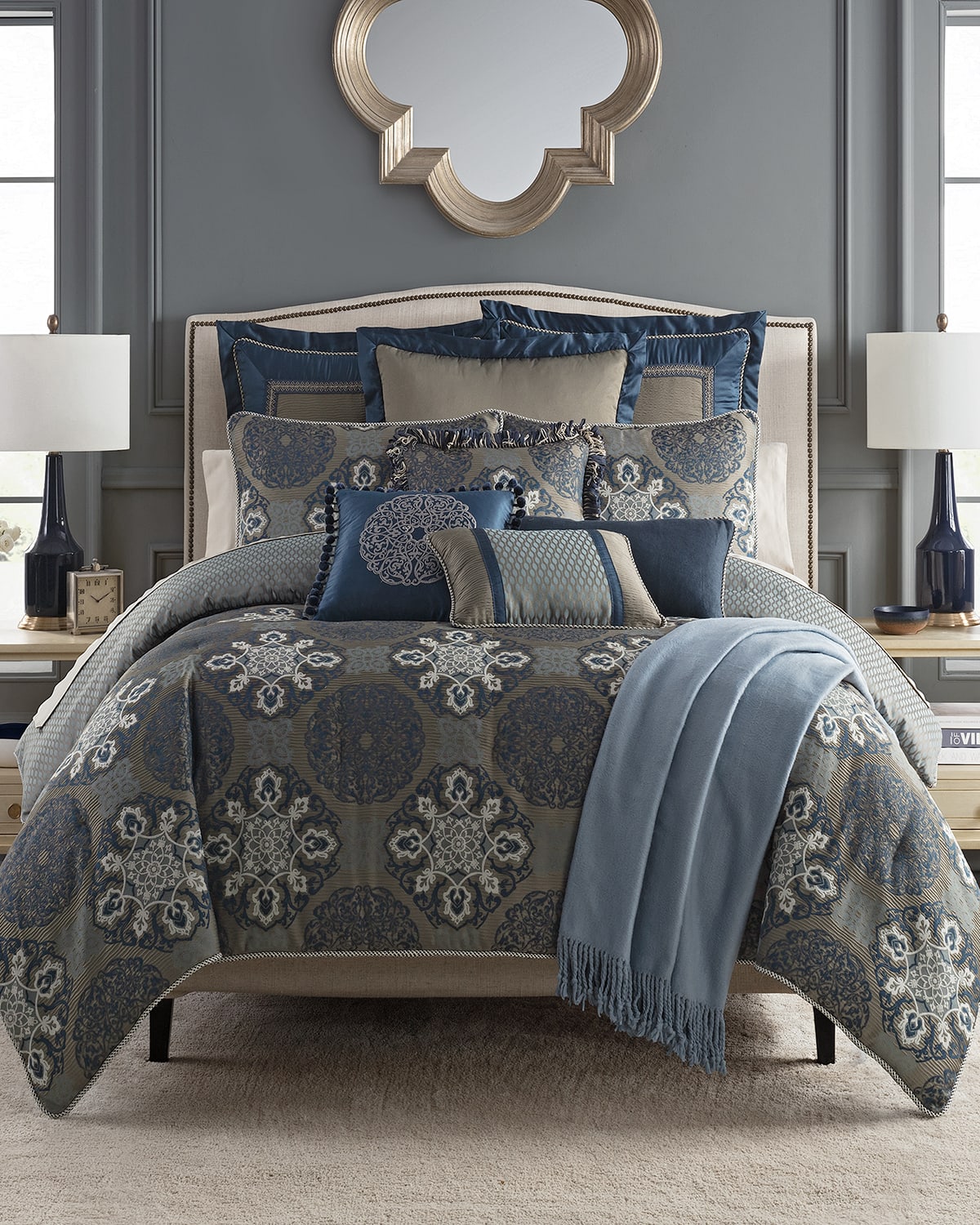 Image Waterford Jonet Reversible 4-Piece California King Comforter Set
