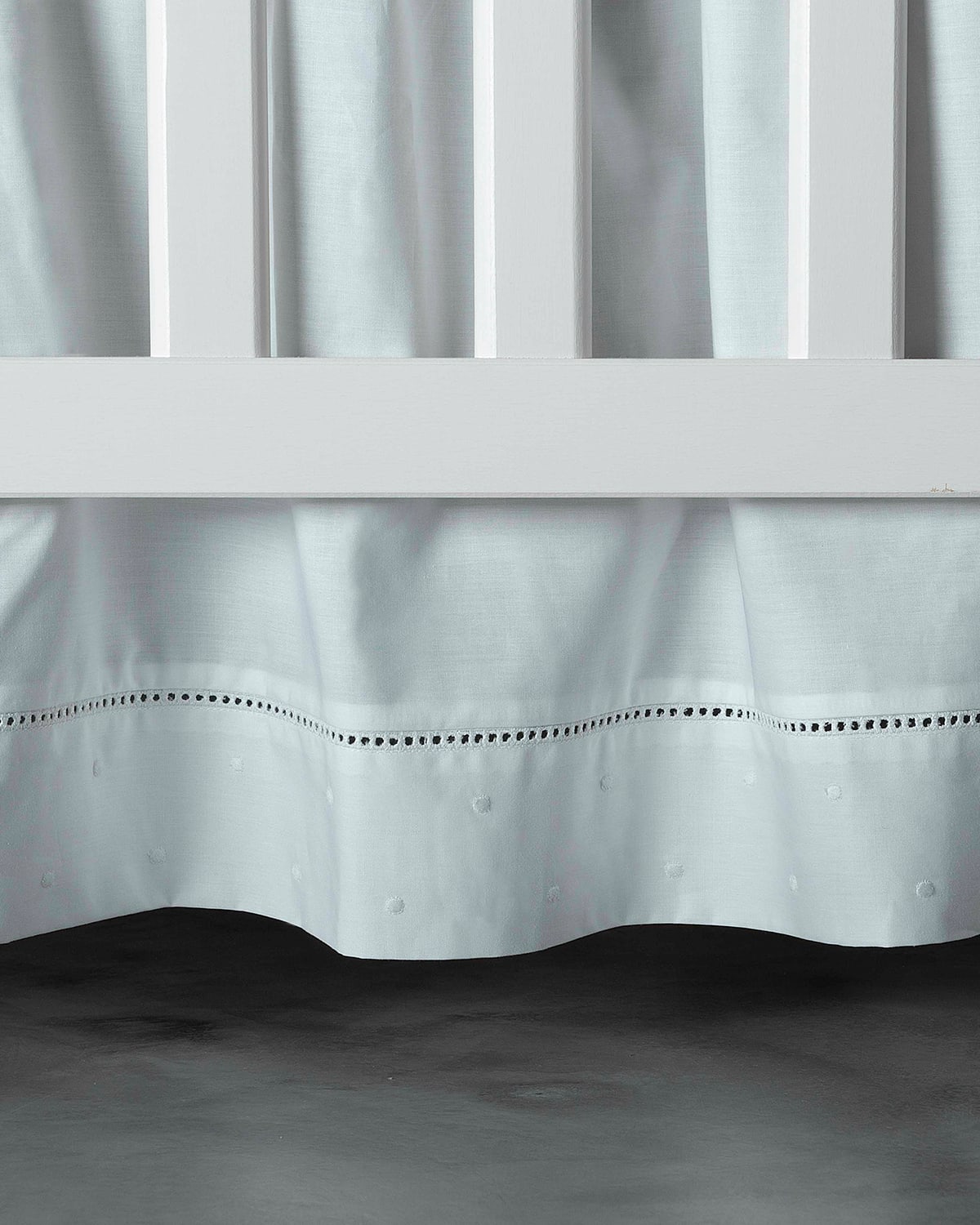 Image Bovi Fine Linens Amparo Crib Dust Skirt, White