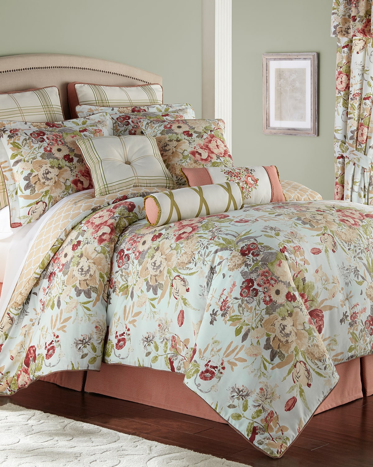 Rose Tree Lorraine 4-Piece King Comforter Set and Matching Items ...