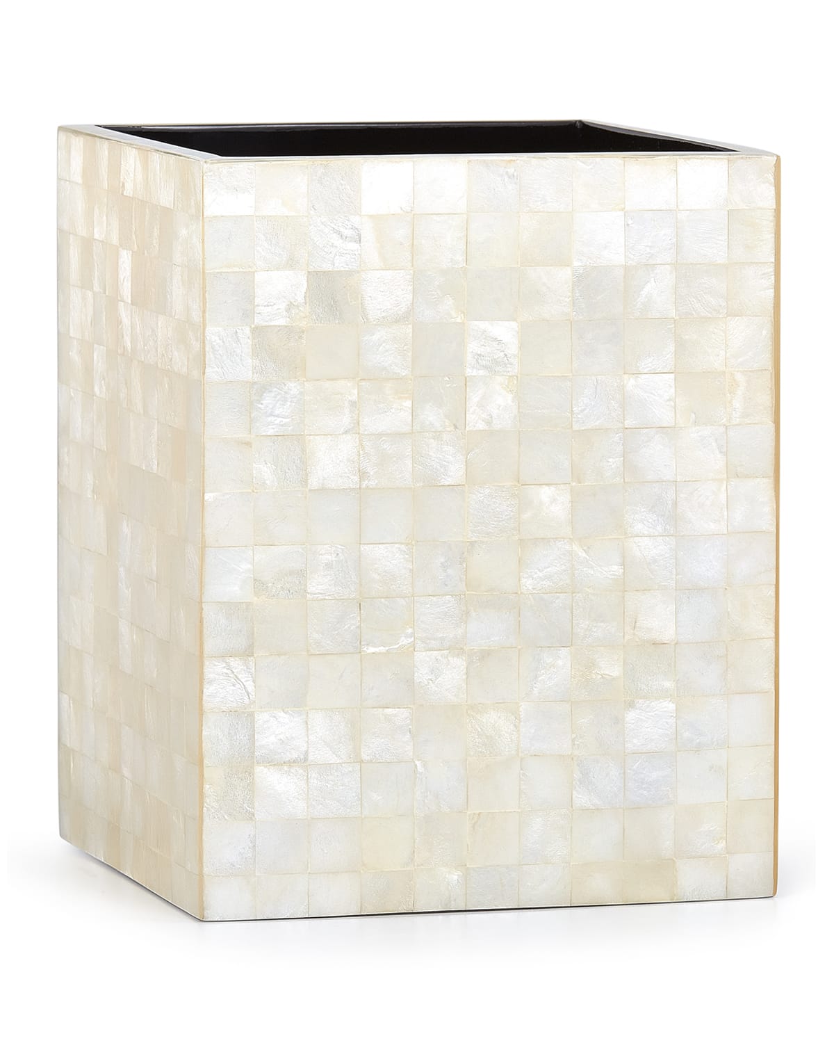 Image Labrazel Capiz Ivory Wastebasket