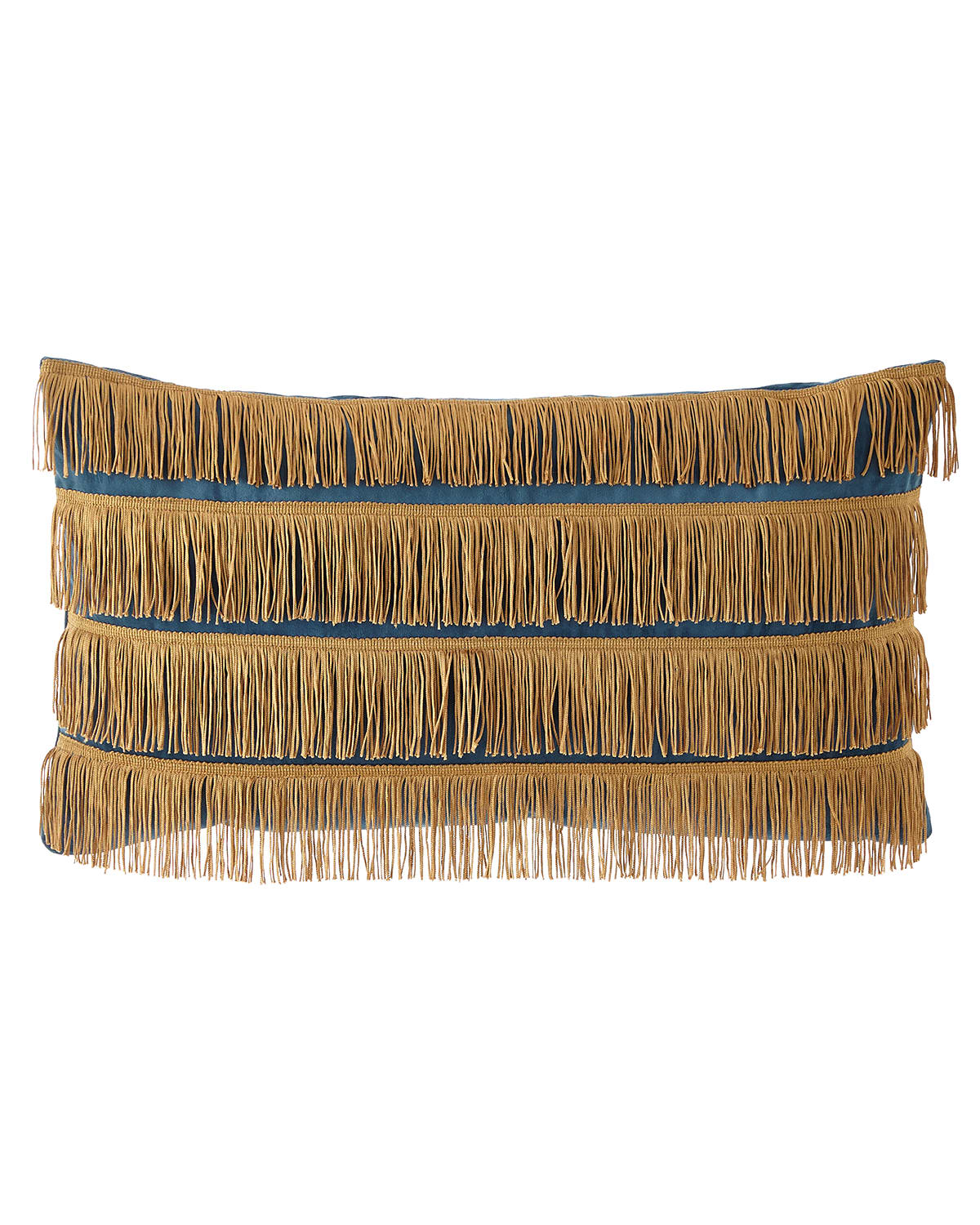 Image Dian Austin Couture Home Emporium Oblong Pillow with Gold Fringe