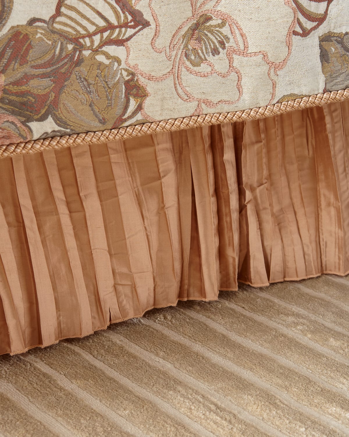 Image Austin Horn Collection Silk Pleated King Bed Skirt