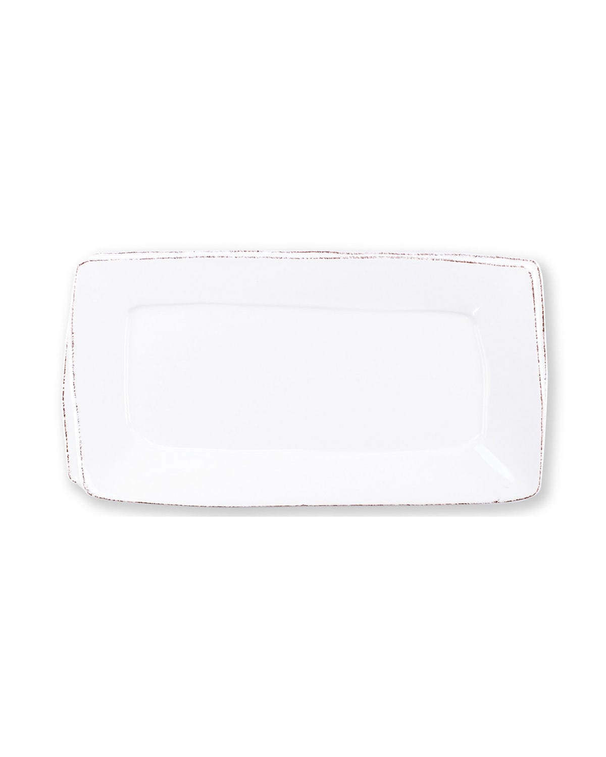 Image Vietri Lastra Rectangular Platter, White