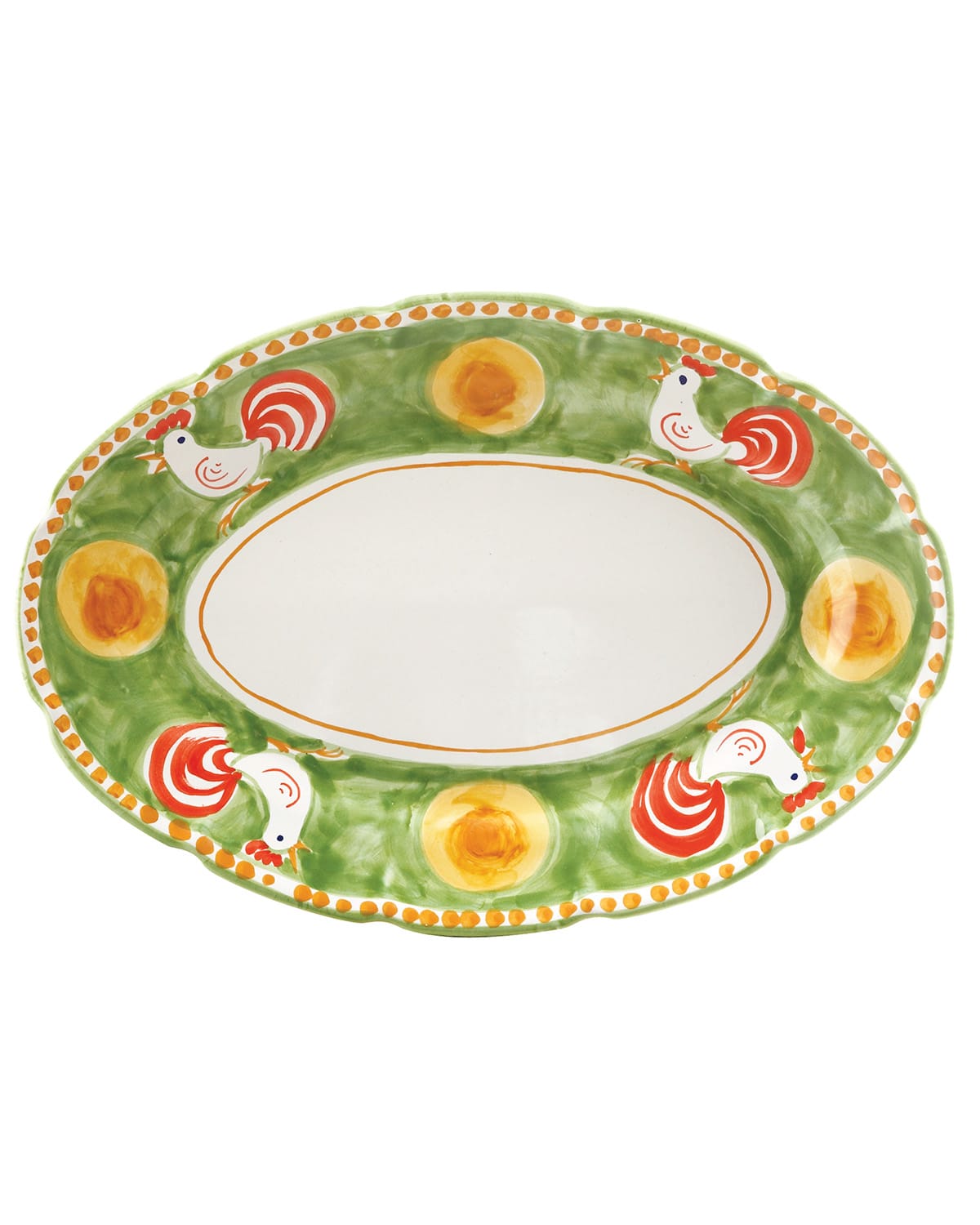 Image Vietri Campagna Gallina Oval Platter