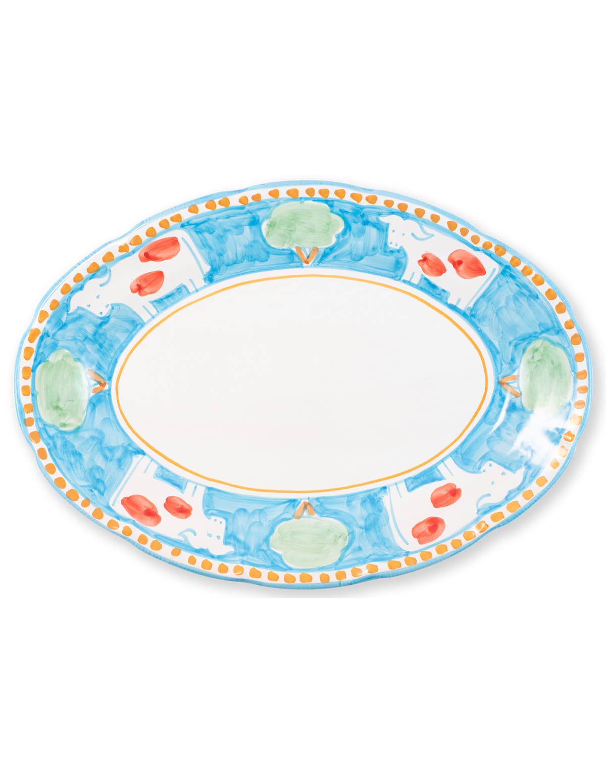 Image Vietri Campagna Mucca Oval Platter