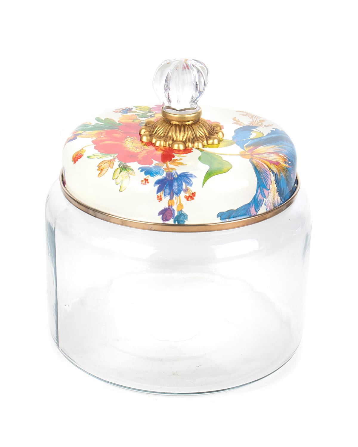 MacKenzieChilds Flower Market Large Kitchen Canister and Matching