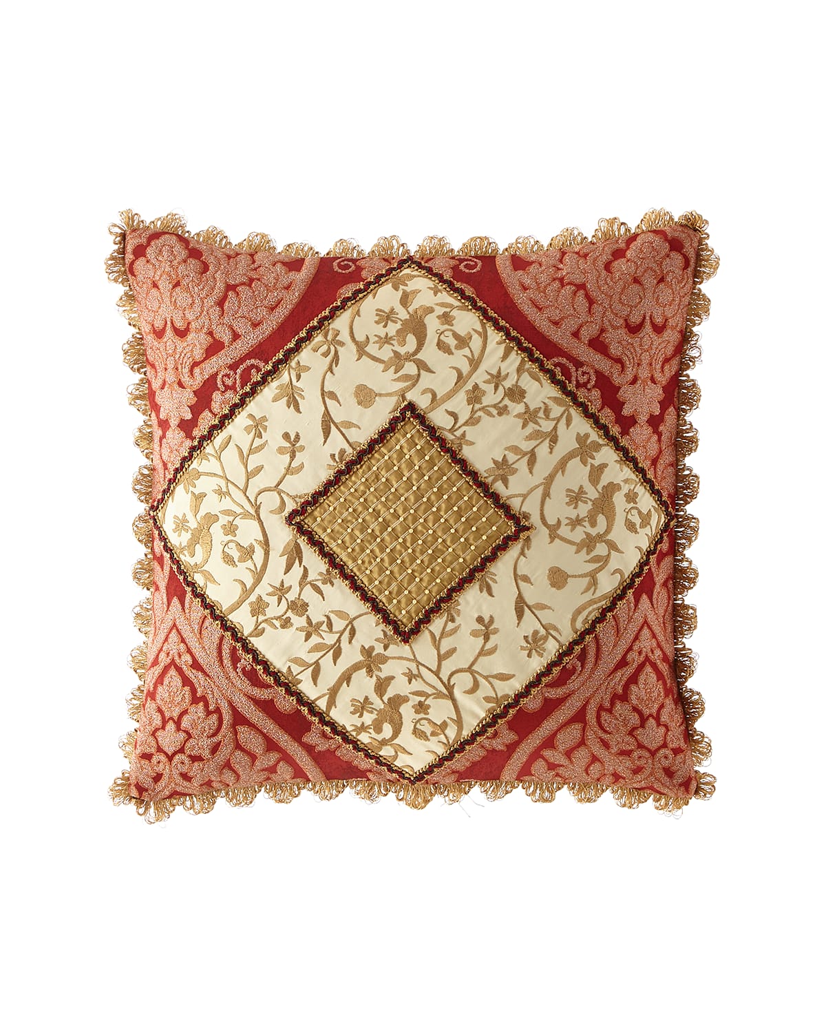 Image Sweet Dreams Fontenay Pieced Boutique Pillow with Scallop Fringe