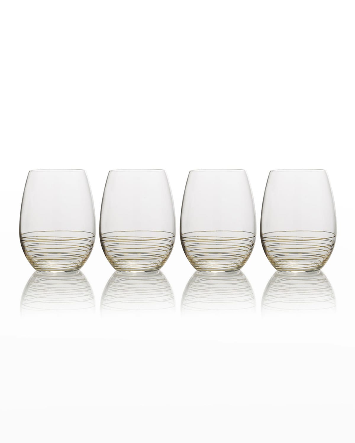 Image Mikasa Electric Boulevard Stemless Wine Glasses, Set of 4