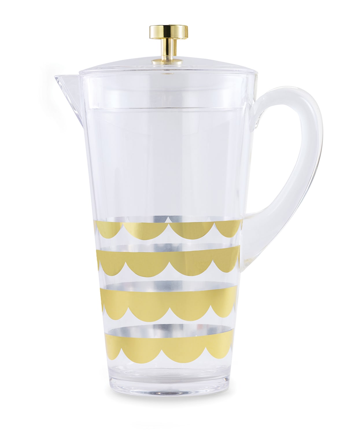 Image kate spade new york gold scallop acrylic pitcher