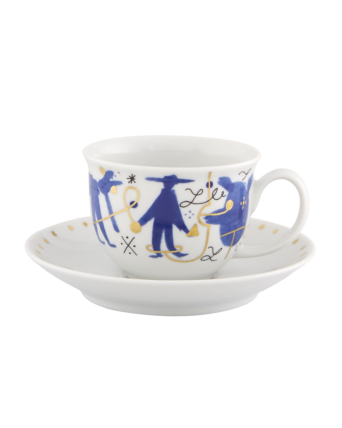 Image Vista Alegre Folkifunki Espresso/Coffee Cups & Saucers, Set of 4