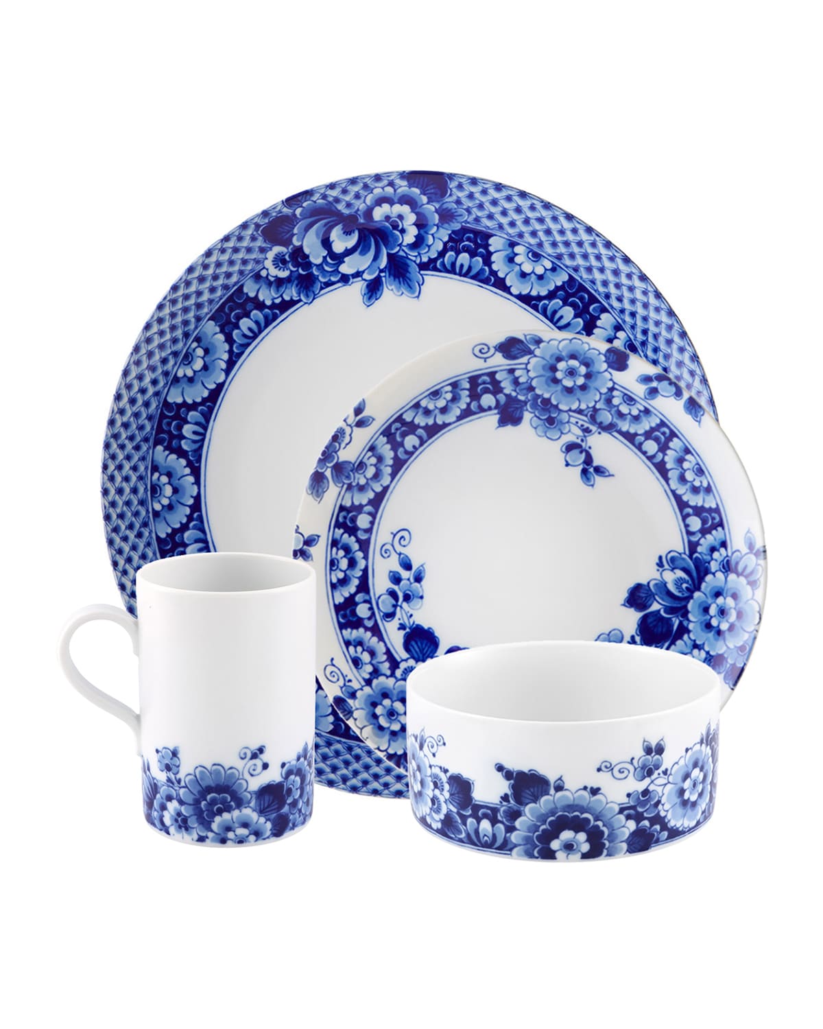 Image Vista Alegre 16-Piece Blue Ming Dinnerware Set
