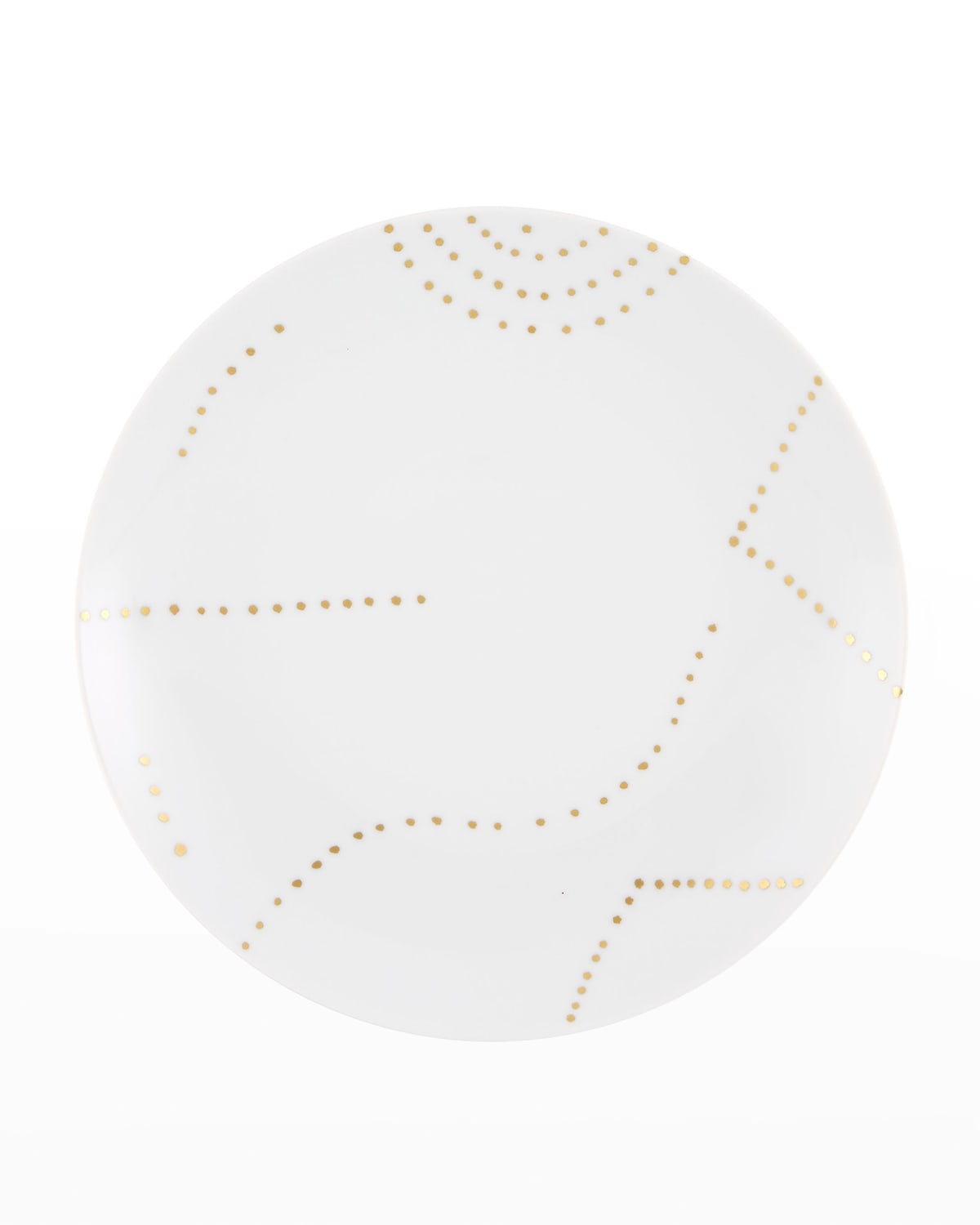 Image Vista Alegre Folkifunki Gold Dots Dessert Plates, Set of 4