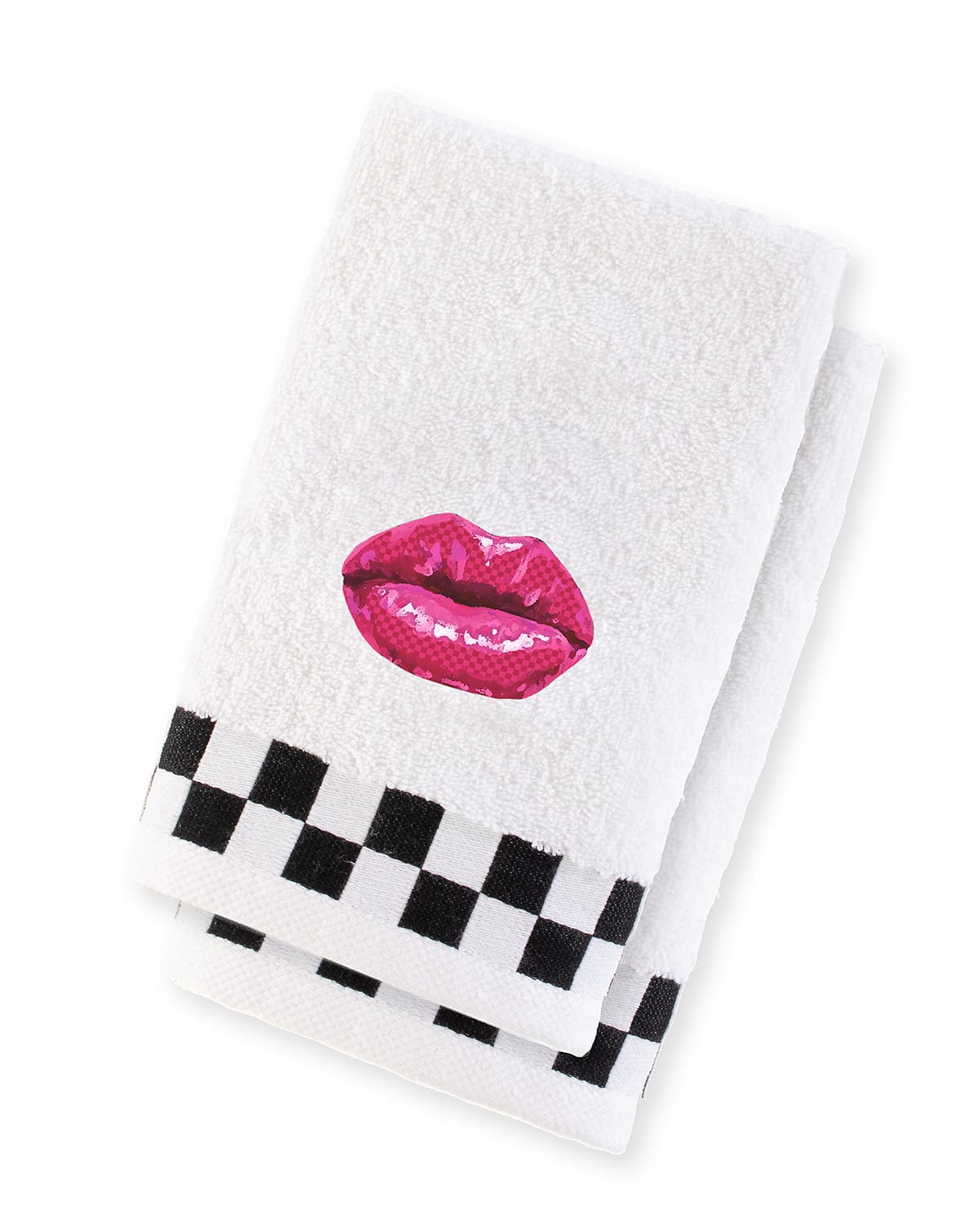 Image MacKenzie-Childs Pucker Up Fingertip Towels, Set of 2
