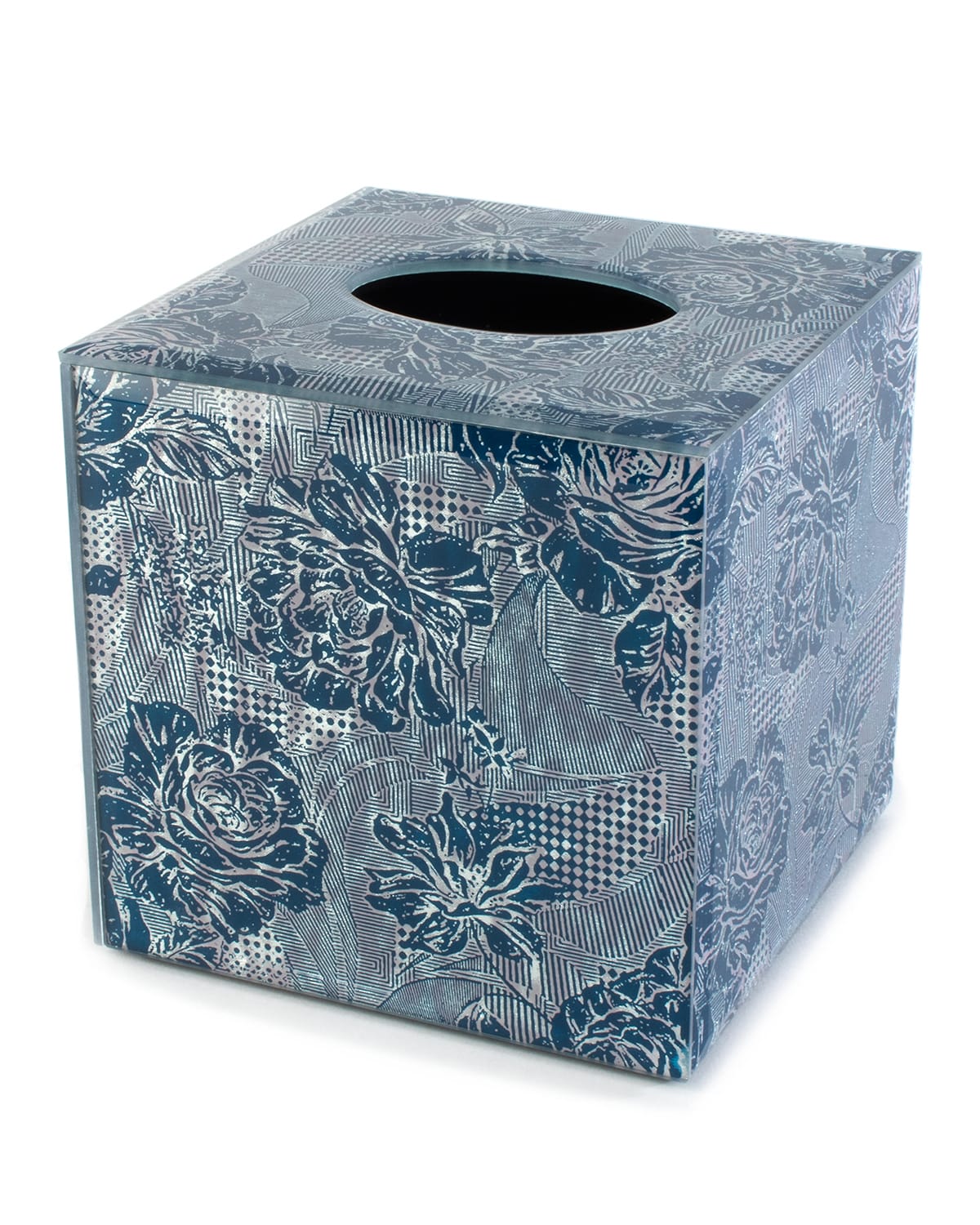 Image MacKenzie-Childs Royal Rose Boutique Tissue Box Cover