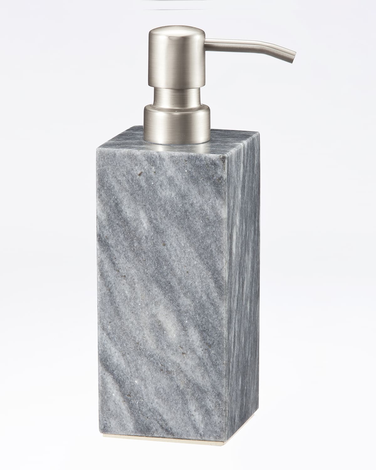 Image Marble Crafter Myrtus Collection Square Cloud Gray Marble Soap Dispenser