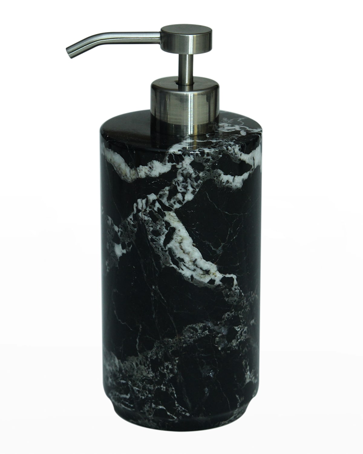 Image Marble Crafter Eris Collection Black Zebra Marble Soap Dispenser