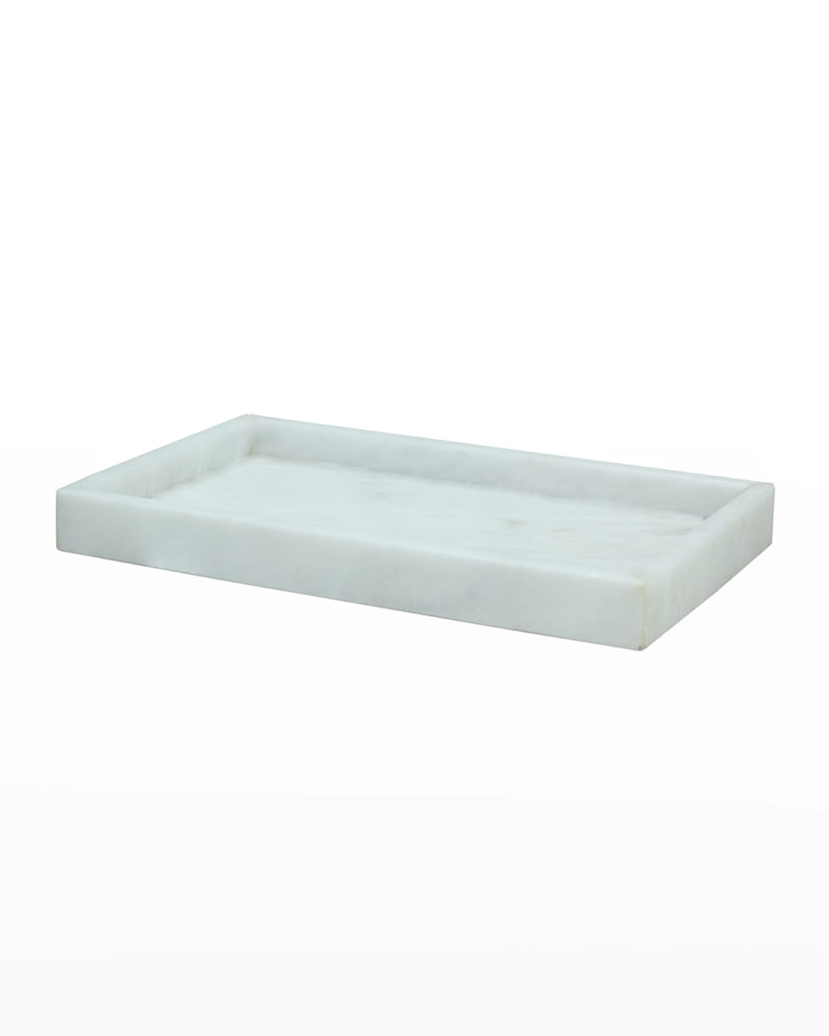 Image Marble Crafter Eris Collection Pearl White Marble Small Vanity Tray