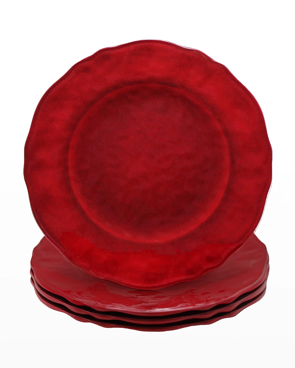 Image Le Cadeaux Garnet Salad Plates, Set of 4
