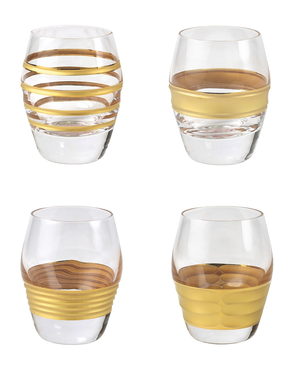 Image Vietri Raffaello Assorted Liquor Glasses, Set of 4